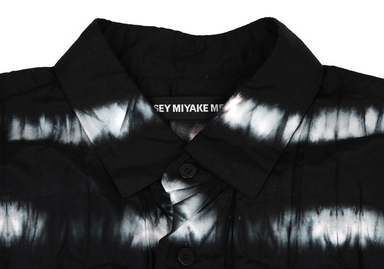 Issey Miyake Tie-Dye Pleated Shirt in Black, Blue, and White Size US S / EU 44-46 / 1 - 3 Thumbnail