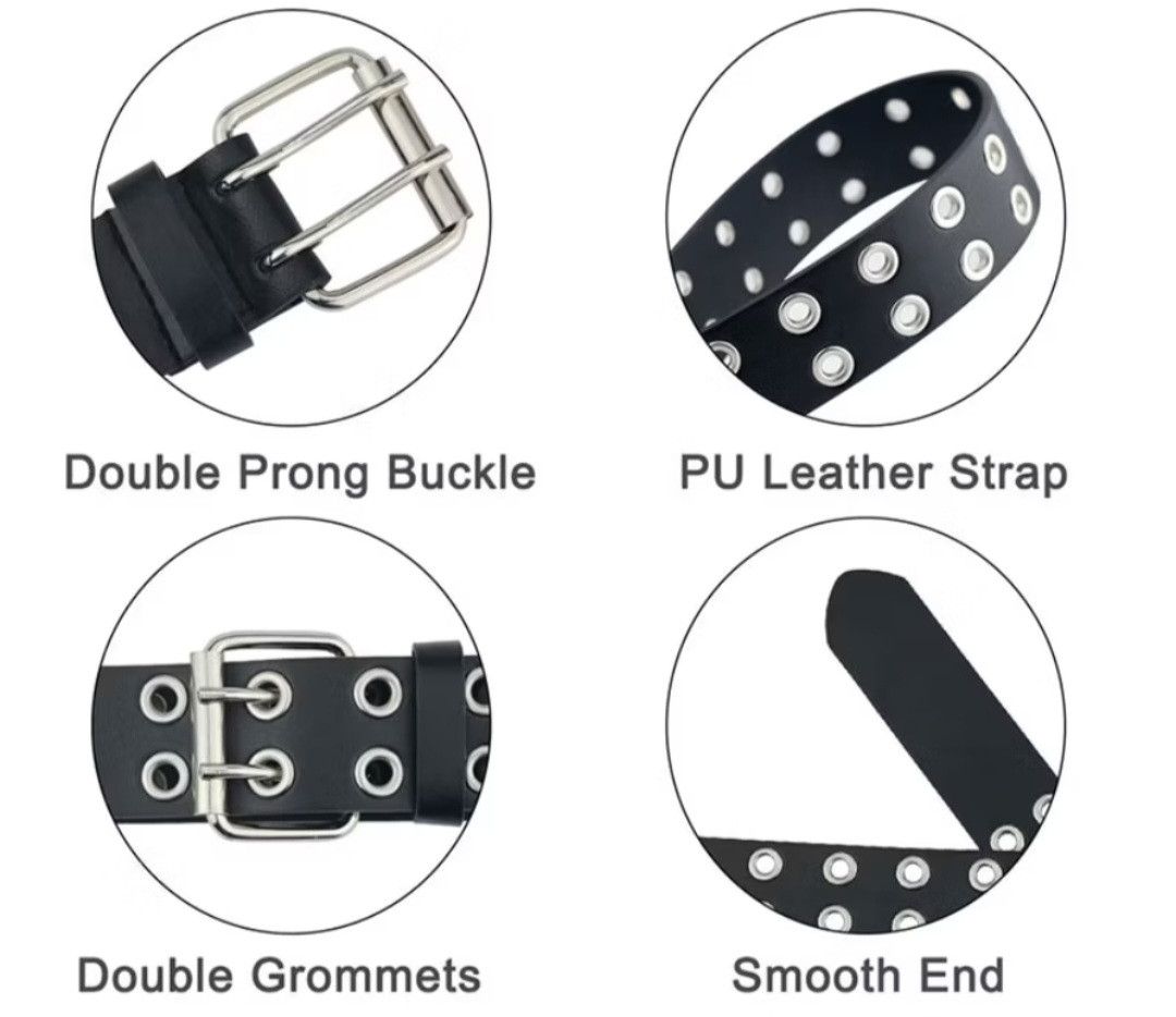 PPFM Punk rock black colour streetwear belt Size ONE SIZE - 3 Thumbnail