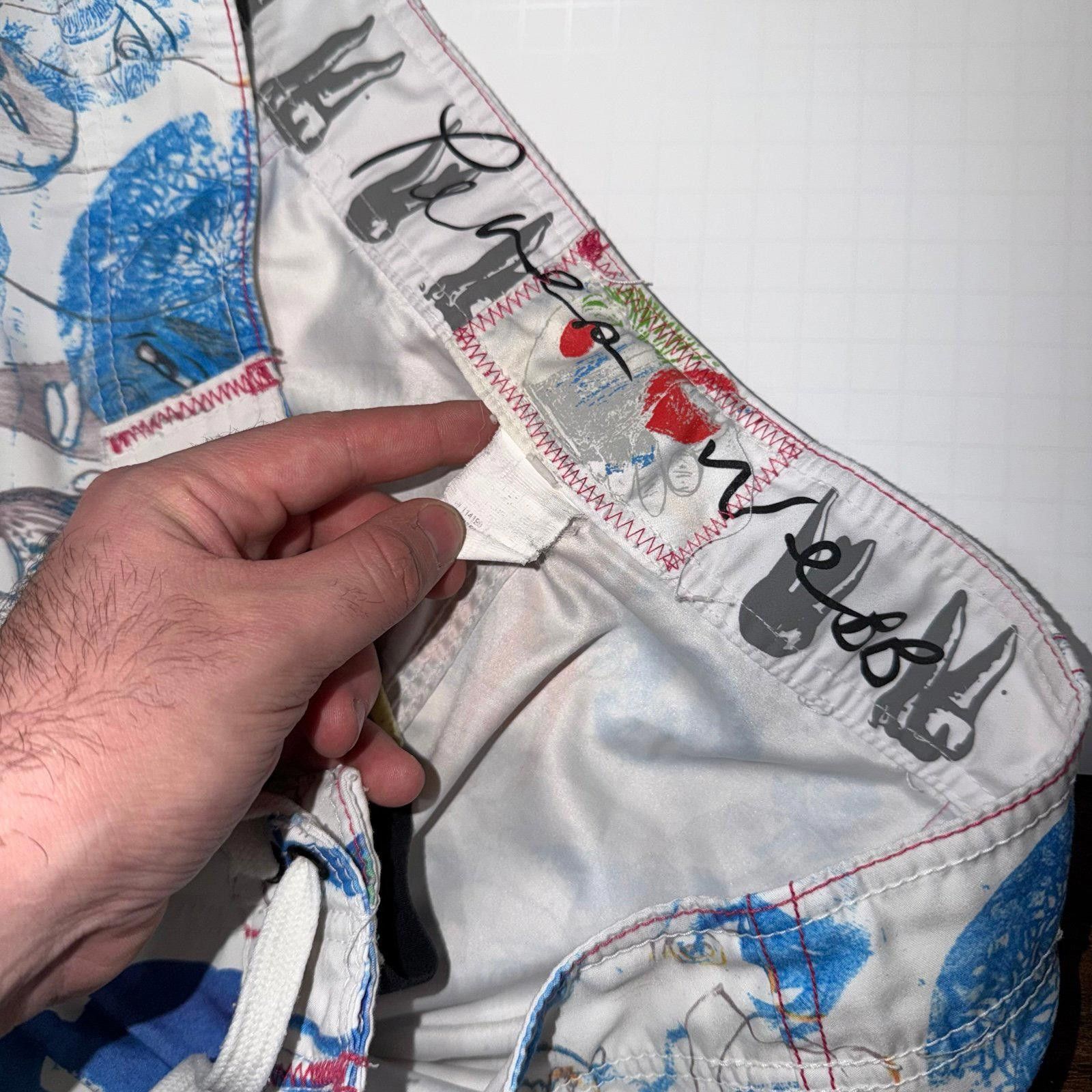 Quiksilver Quiksilver Basquiat Surf Trunks Men L/XL Vintage Y2K 90s Size US 34 / EU 50 - 3 Thumbnail