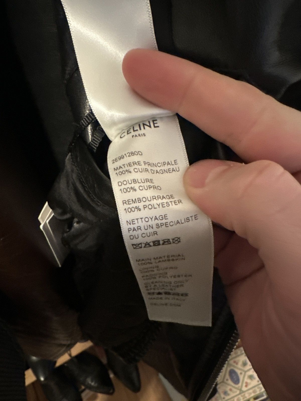 Celine CELINE FW21 Raglan Lamb Leather Jacket with Zip Details Size US M / EU 48-50 / 2 - 11 Thumbnail