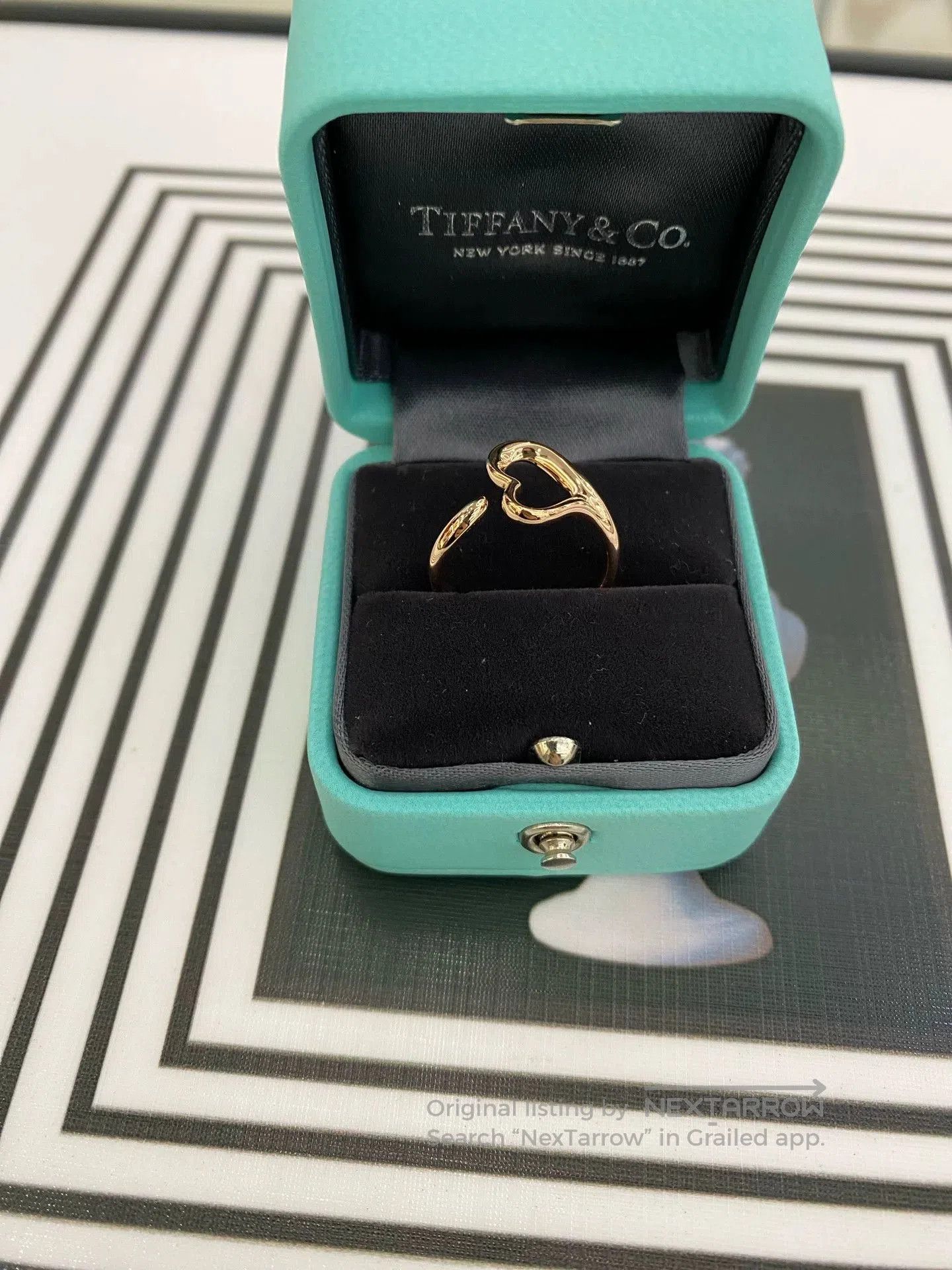 Tiffany & Co. Tiffany Heart Open Ring 18k Rose Gold. Size ONE SIZE - 3 Thumbnail