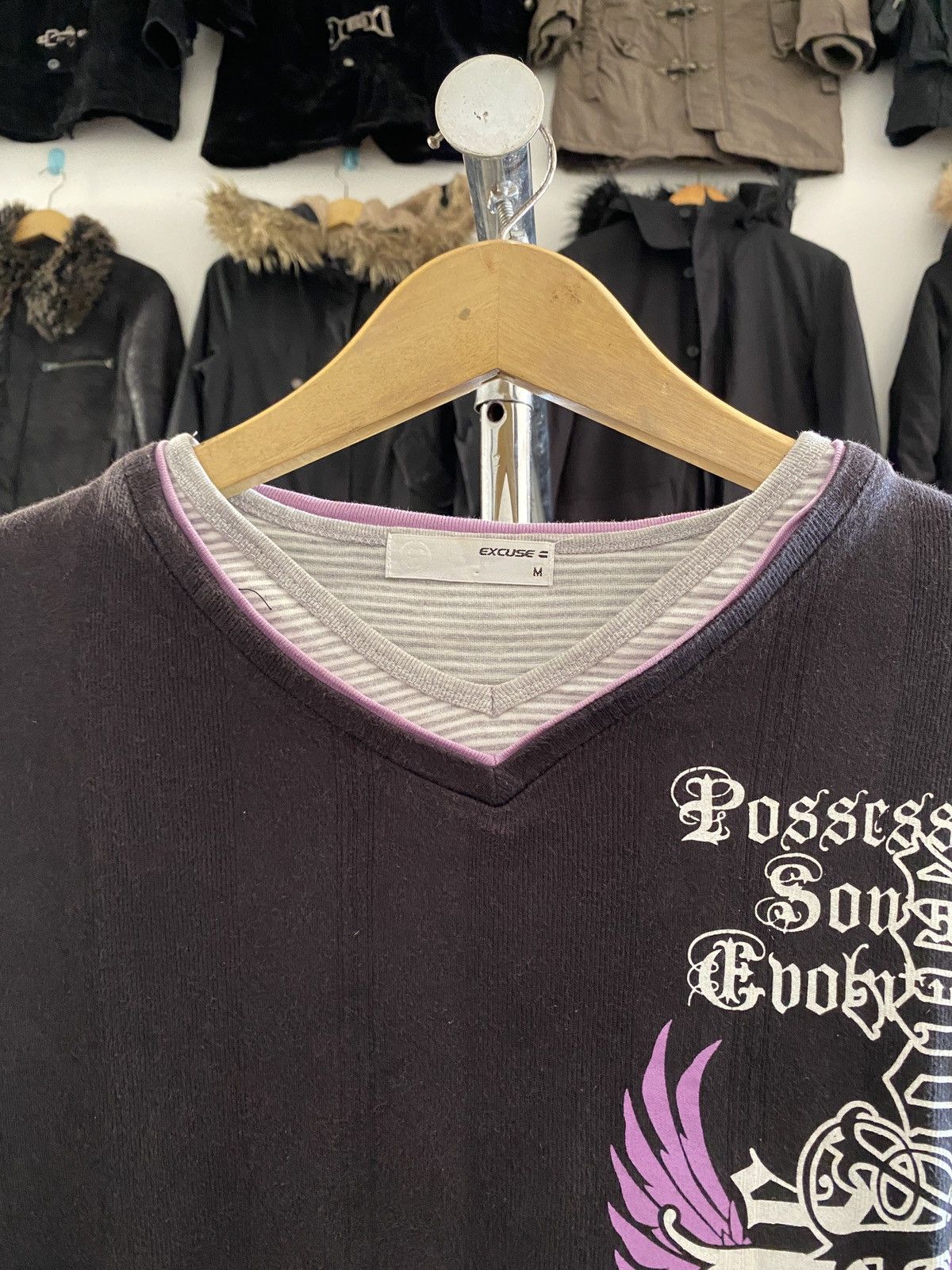 If Six Was Nine Japanese Excuse Poem Double Layer Long Slevee Tee Size US M / EU 48-50 / 2 - 7 Thumbnail