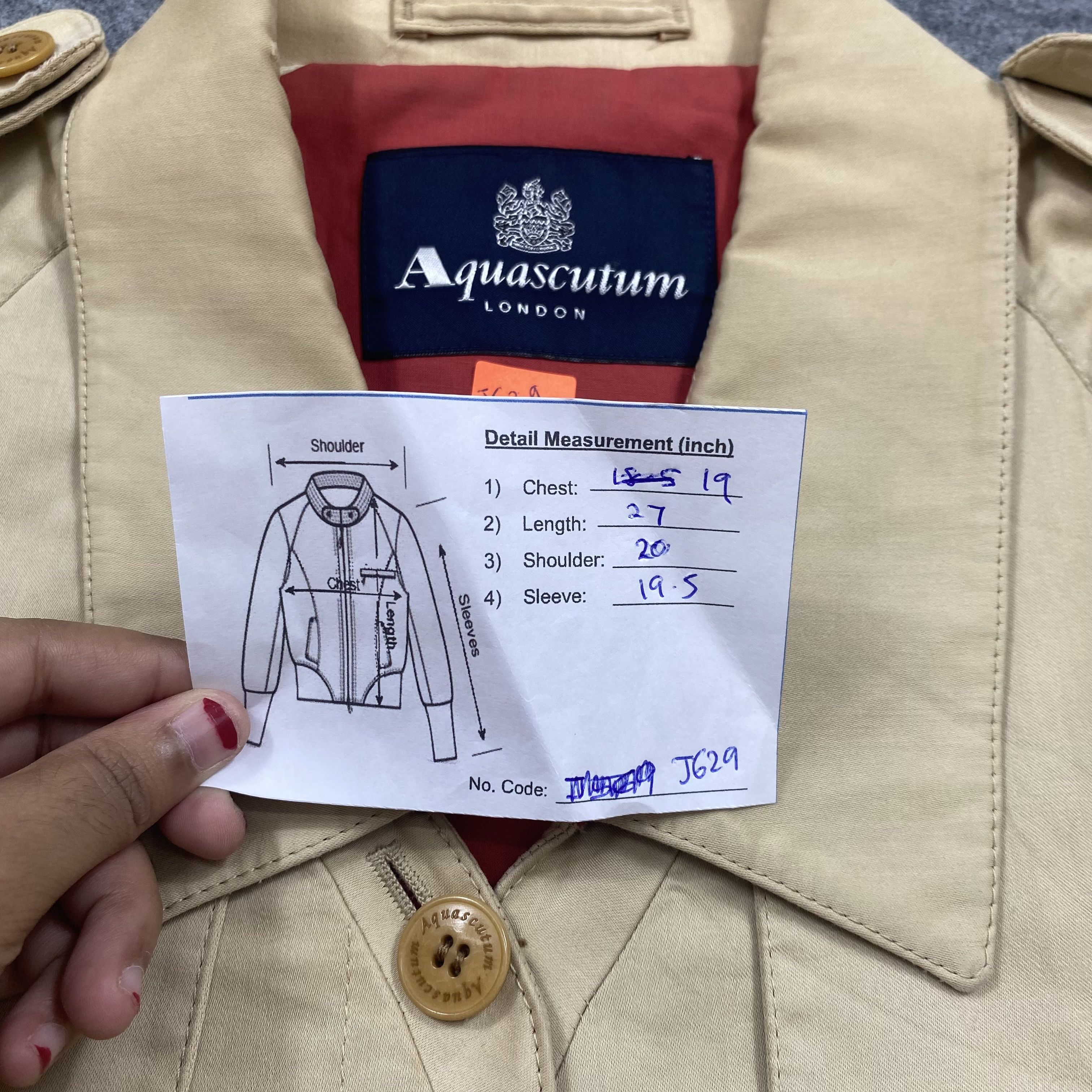 Aquascutum VINTAGE AQUACUTUM LONDON ENGLAND JACKET-J629 Size US S / EU 44-46 / 1 - 12 Thumbnail