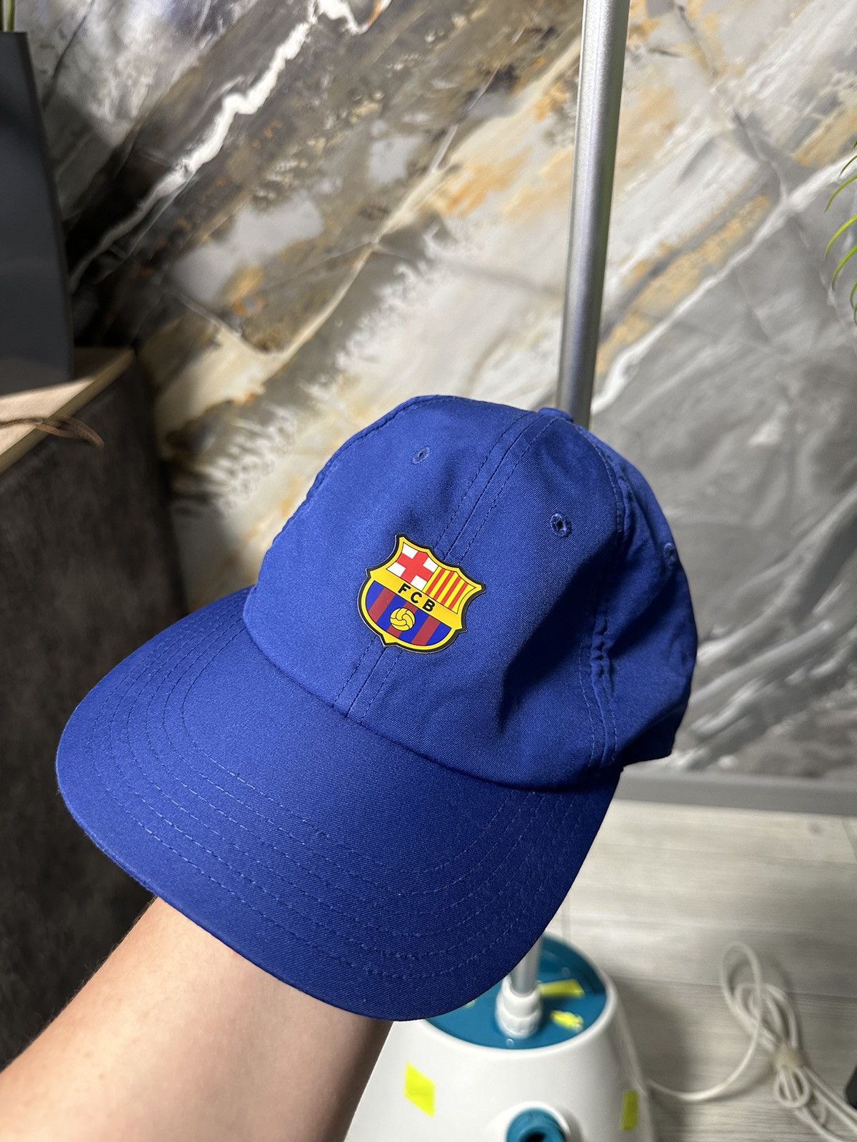 Nike Vintage 00s Nike Barcelona FC Centre Logo Swoosh Cap y2k og Size ONE SIZE - 1 Thumbnail