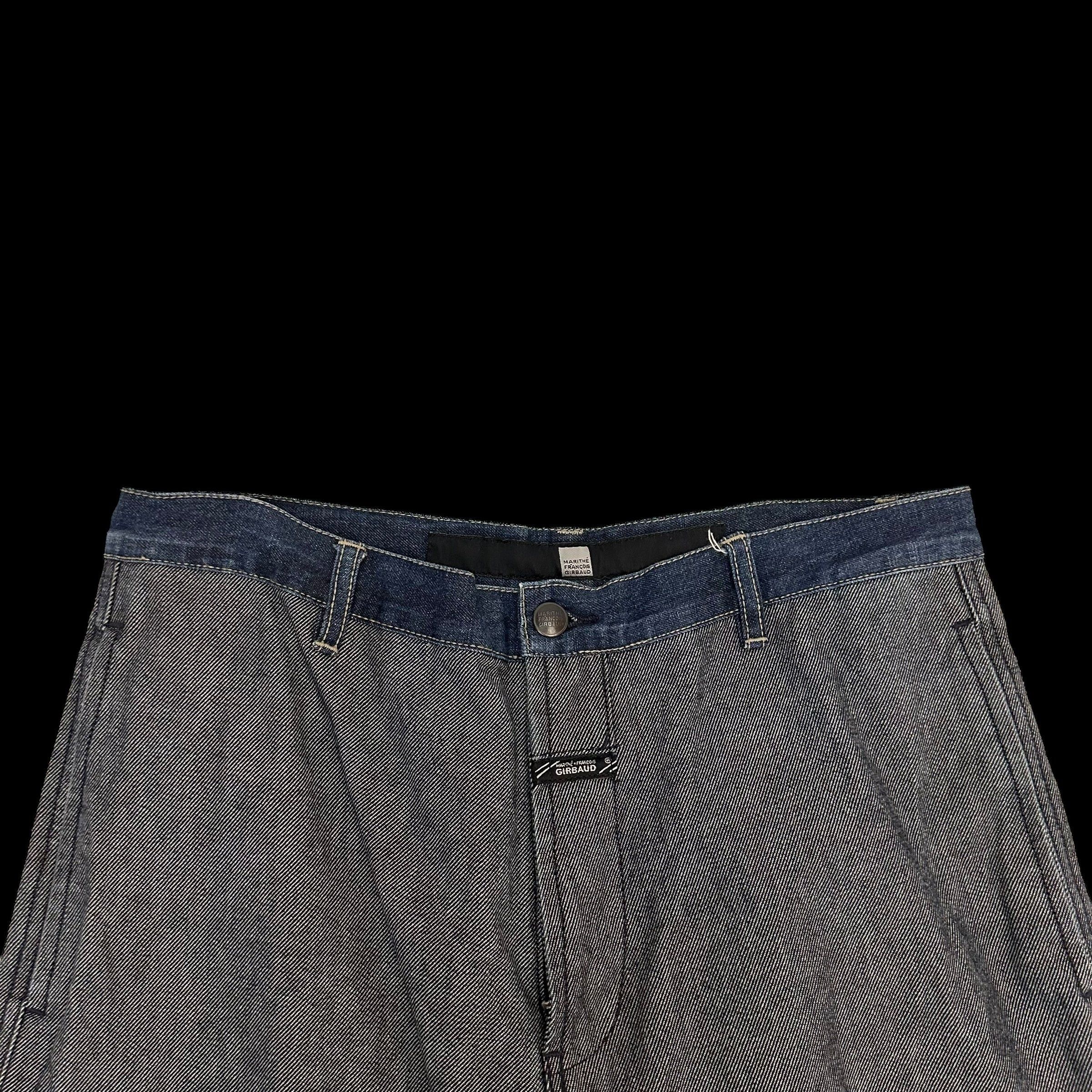 Marithe + Francois Girbaud Marithe Francois Girbaud Vintage Selvedge Denim Panelled Size US 33 - 2 Thumbnail