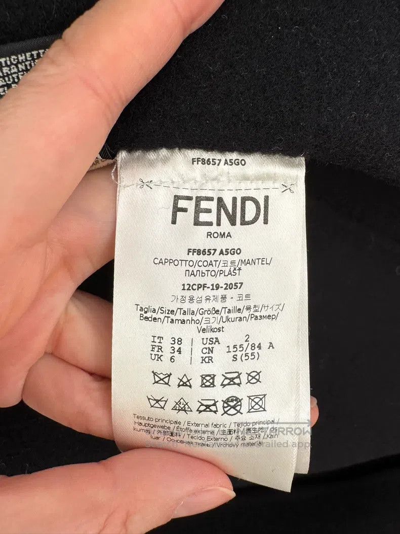 Fendi Fendi Black classic cashmere cloak coat Size XS / US 0-2 / IT 36-38 - 5 Thumbnail