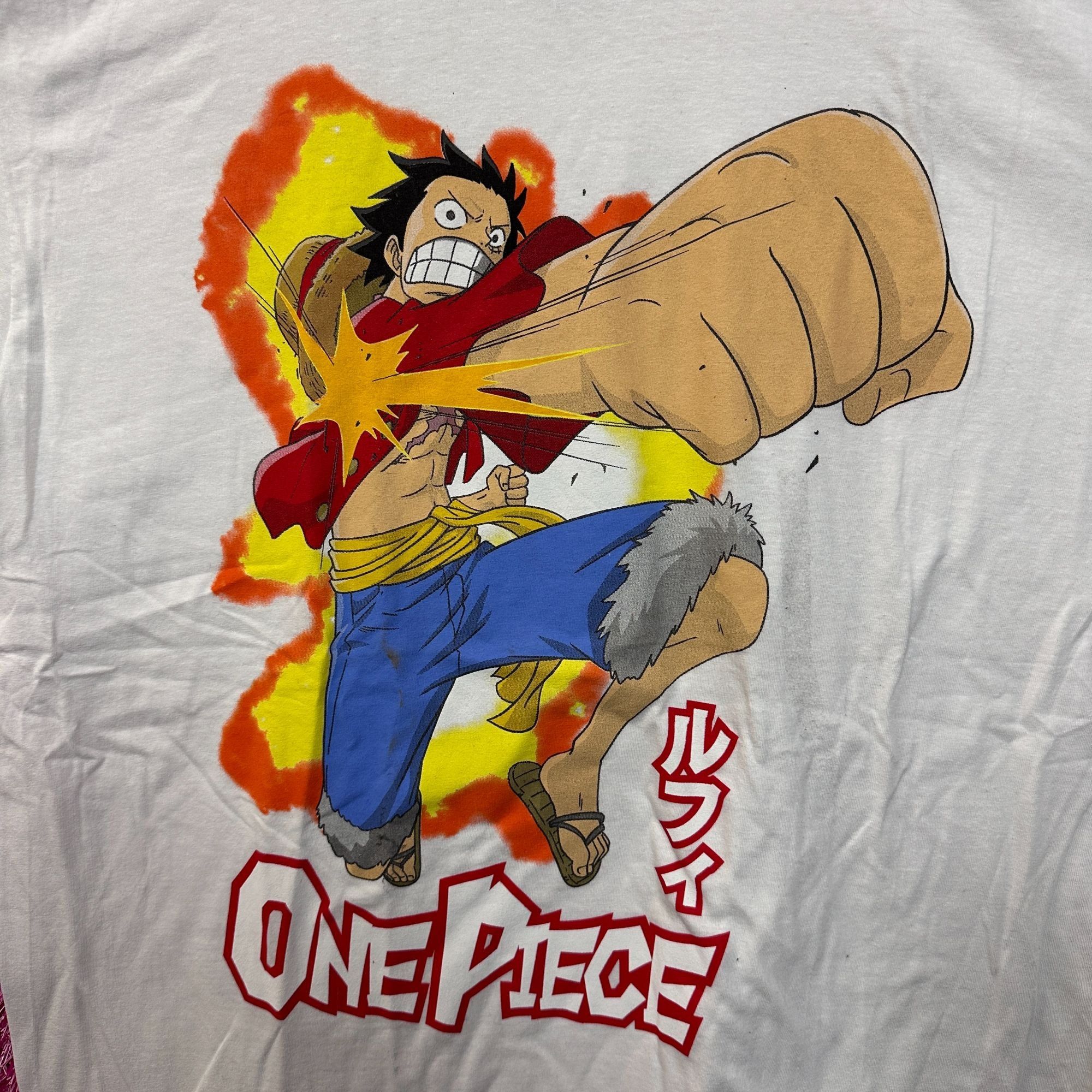 One Piece One Piece Luffy D Monke Super Elastic Punch Anime Tee L Size US L / EU 52-54 / 3 - 2 Thumbnail