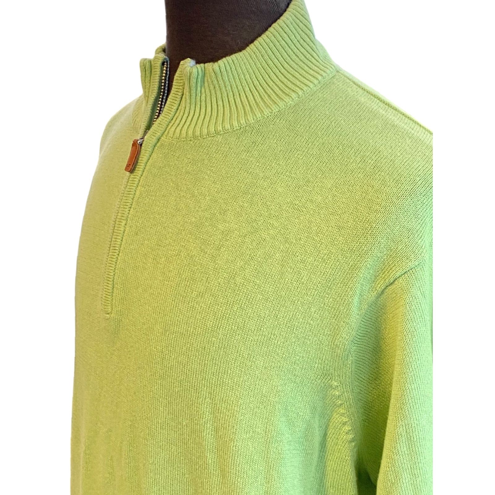 Vineyard Vines Vineyard Vines Green 1/4 Zip Sweater Pullover Cotton Cashmere Mens L Preppy Shirt? Size US L / EU 52-54 / 3 - 4 Thumbnail