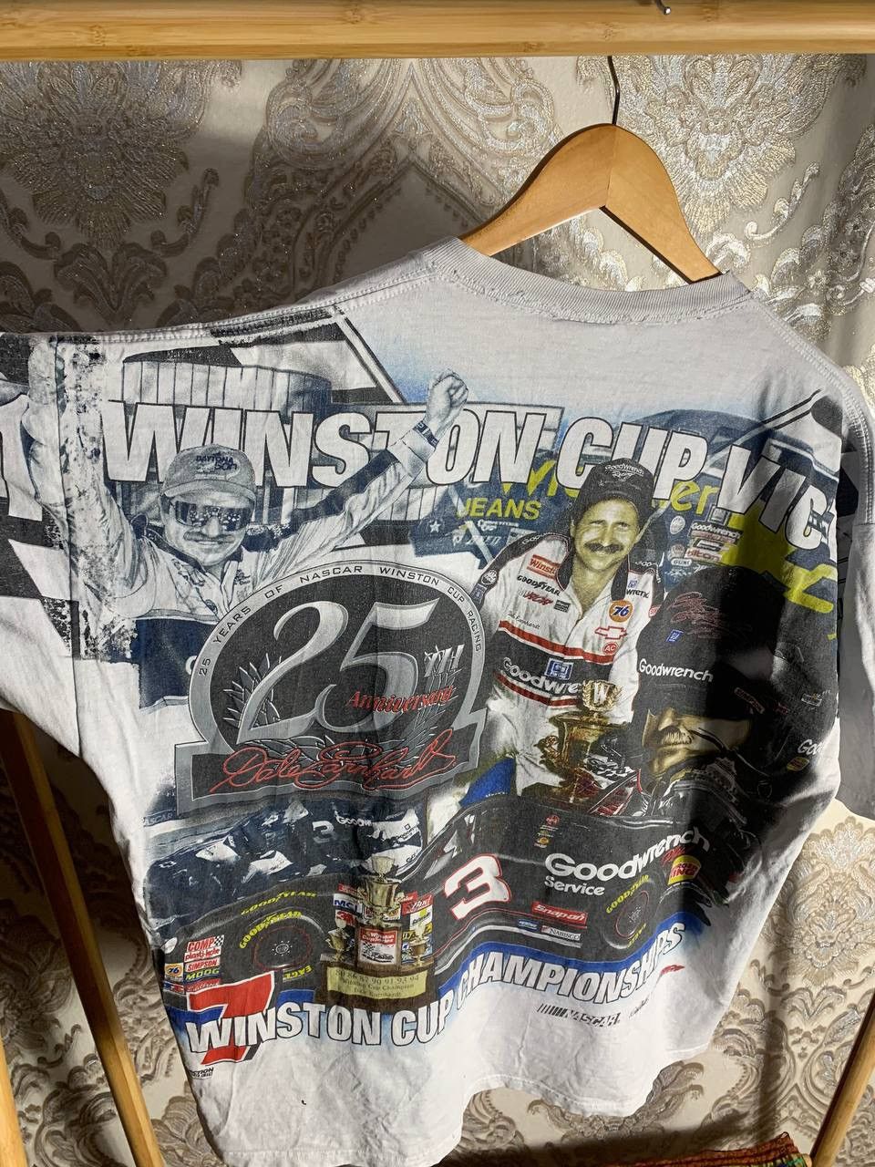 NASCAR × Vintage VERY RARE DALE EARNHARDT WINSTON CUP CHAMPIONSHIP 90s Y2K Size US XL / EU 56 / 4 - 8 Thumbnail