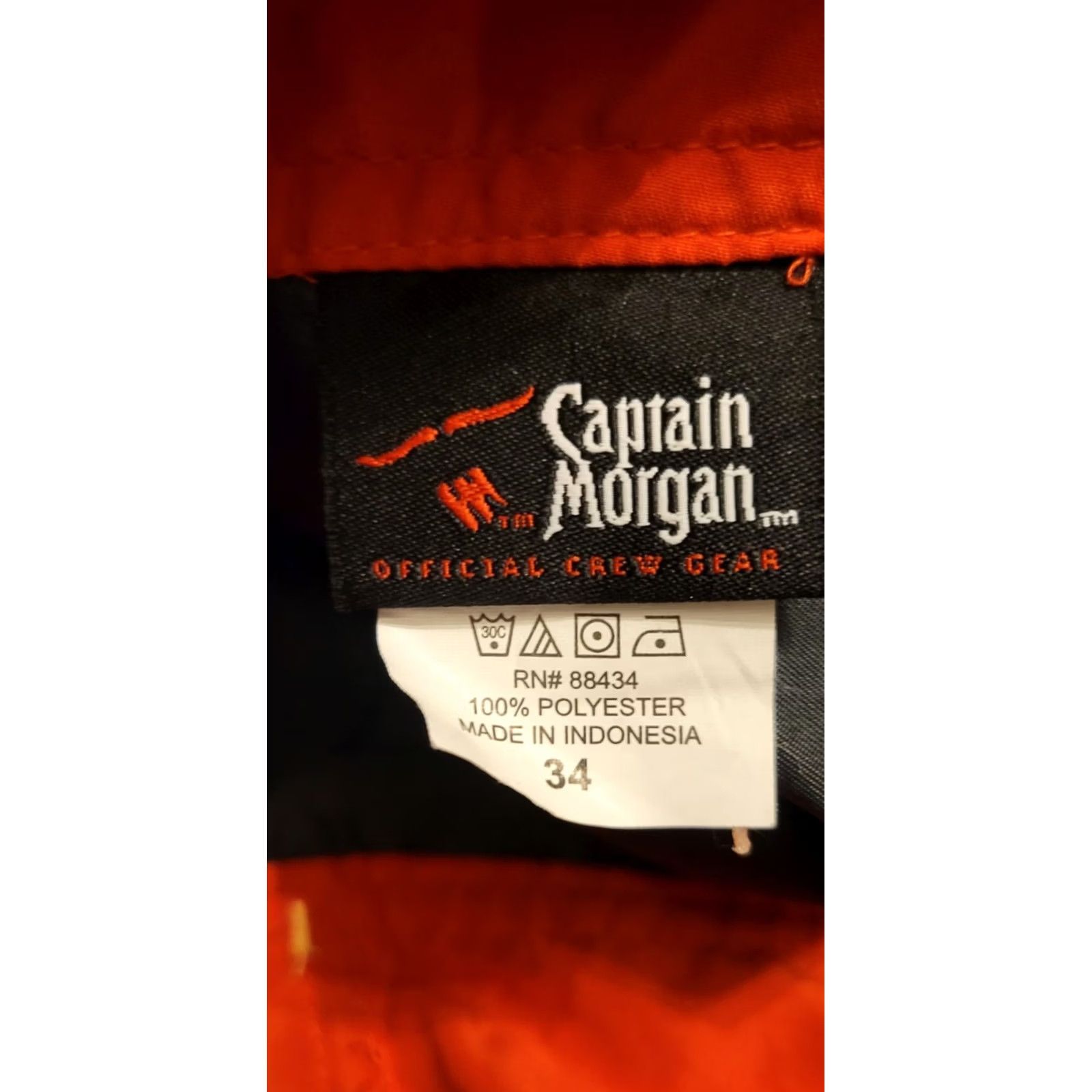 Vintage Captain Morgan Shorts Mens 34 Black Board String Tie Summer Alcohol Big Print Size US 34 / EU 50 - 3 Thumbnail