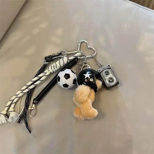VIBE Punk Style Helmet Bear Keychain Size ONE SIZE - 3 Thumbnail