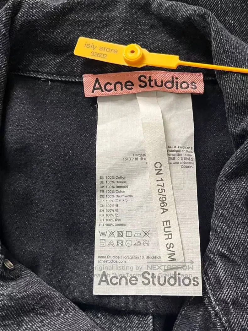 Acne Studios Acne Studios Denim series classic relaxed drop-shoulder si Size US S / EU 44-46 / 1 - 3 Thumbnail