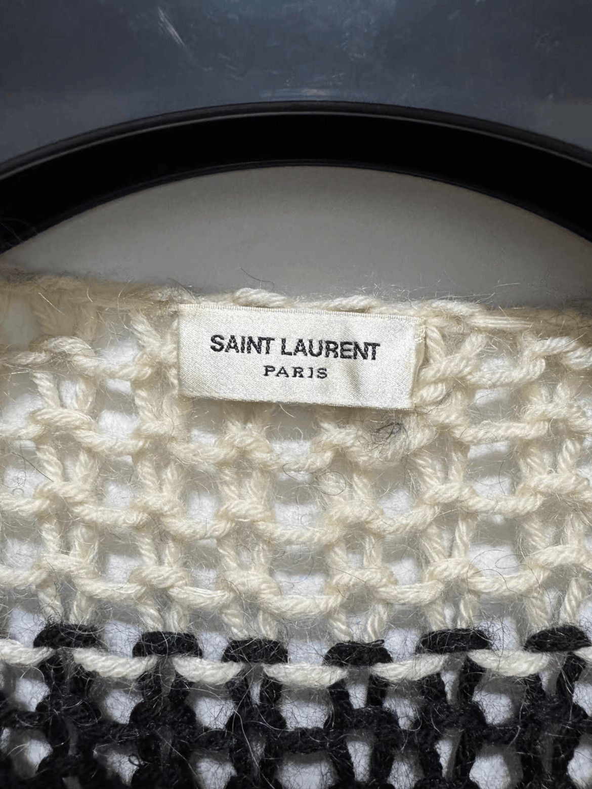 Saint Laurent Paris Saint Laurent Paris by Hedi 15AW Stripe Knitwear-2508 Size US XS / EU 42 / 0 - 5 Thumbnail
