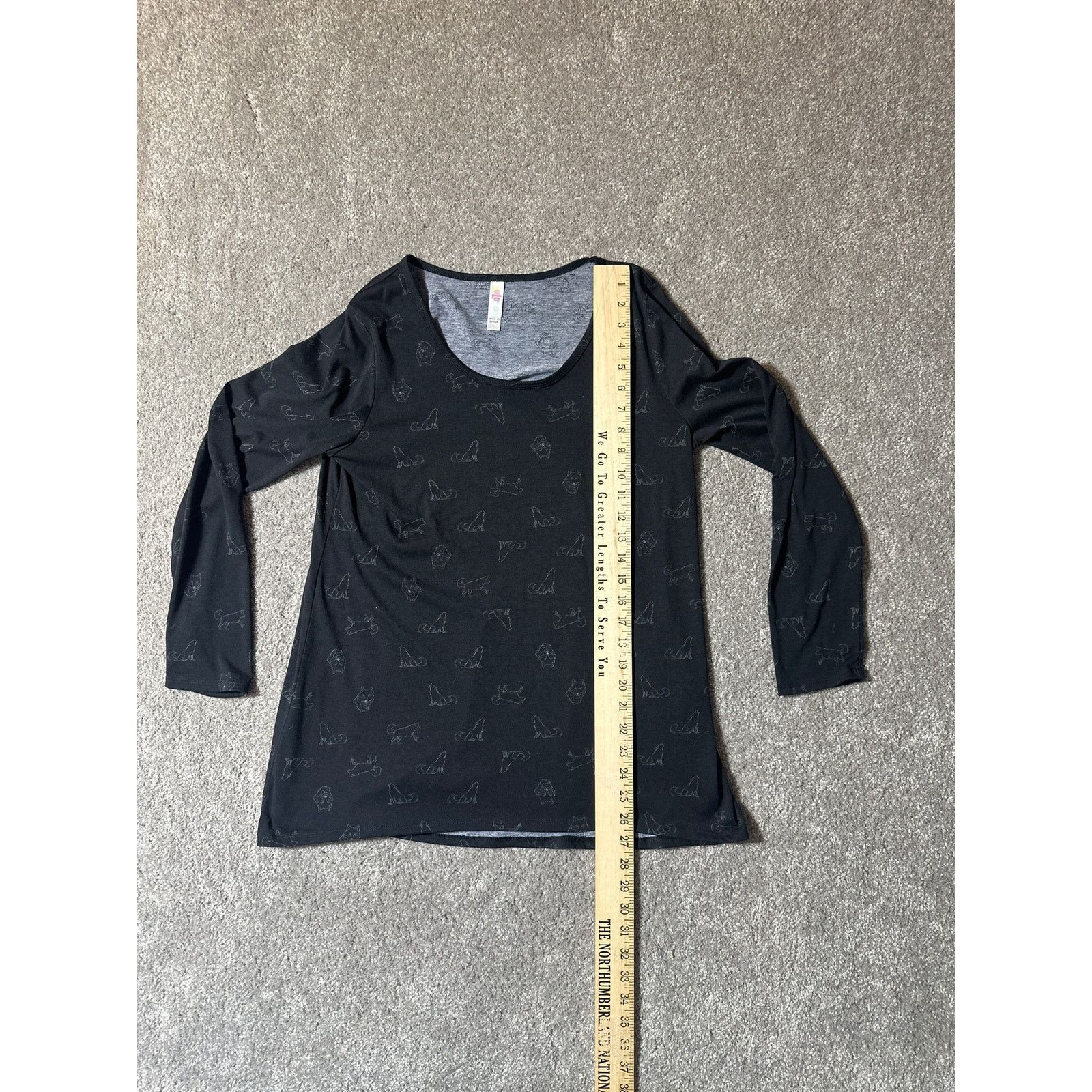 Other Lularoe Black Cat Shirt Womens L Goth Whimsigoth Grandmacore Size L / US 10 / IT 46 - 4 Thumbnail