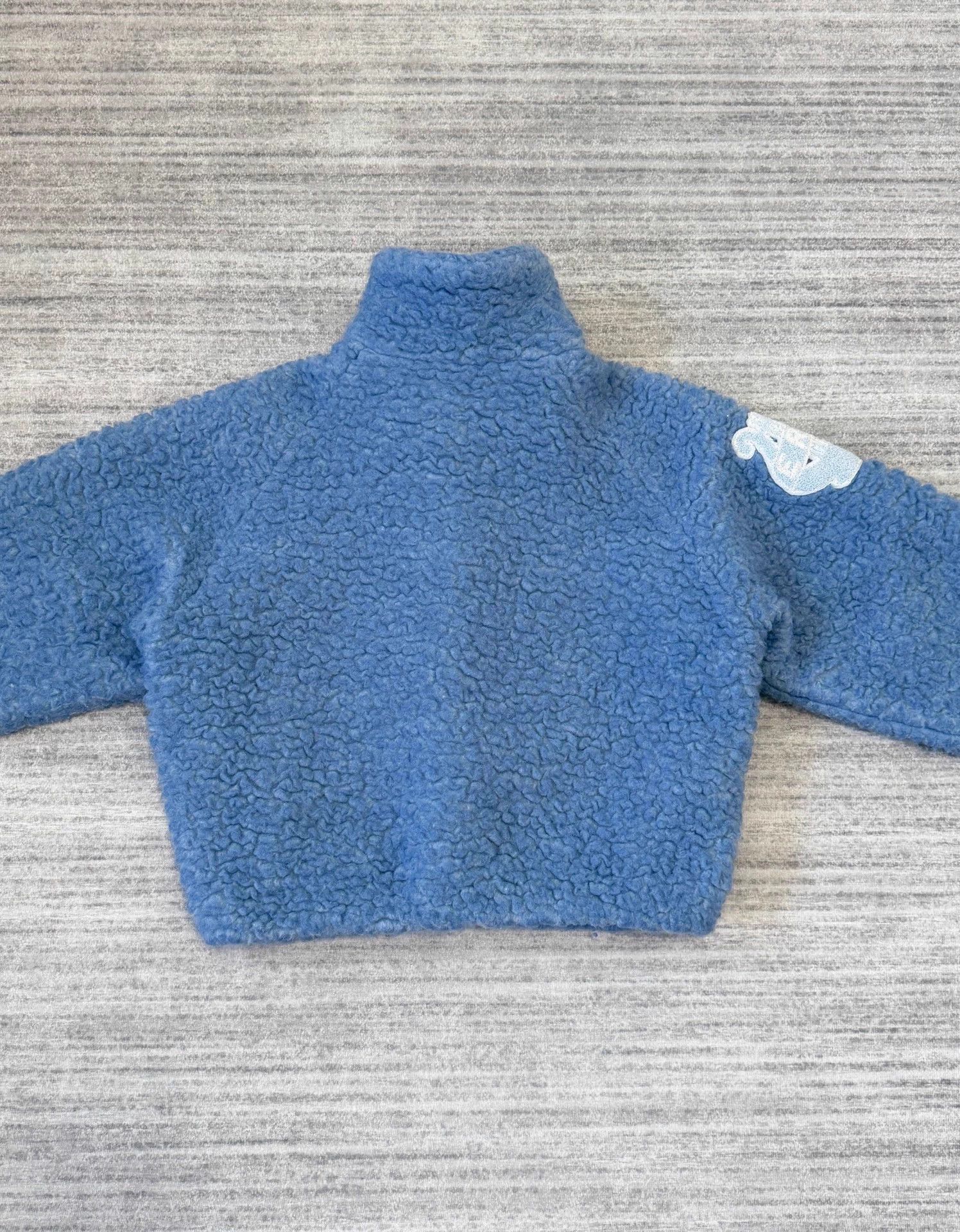 ERL ERL Blue Fleece & Lamb Wool Embroidered Varsity Jkt Size L / US 10 / IT 46 - 2 Thumbnail
