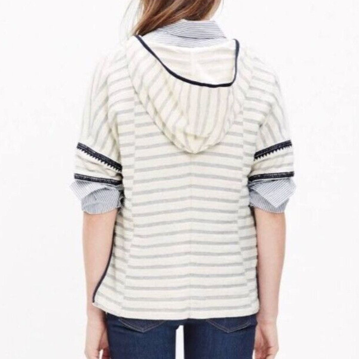 Madewell Madewell Womens Elise Embroidered Sailor Hoodie XS/S Coastal Size S / US 4 / IT 40 - 10 Thumbnail
