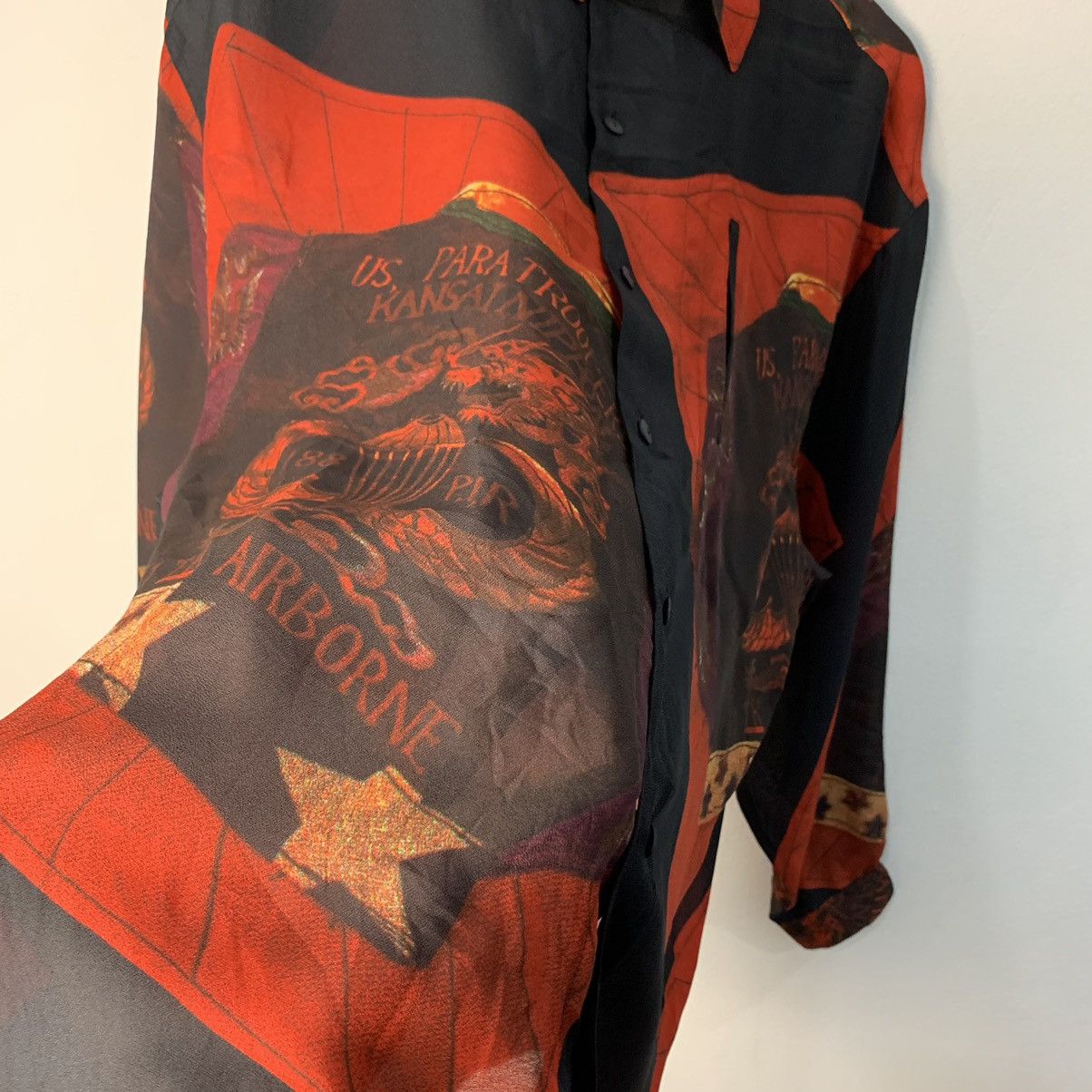 Kansai Yamamoto Kansai Yamamoto Paisley Long Sleeve 80s Military Size US XL / EU 56 / 4 - 9 Thumbnail