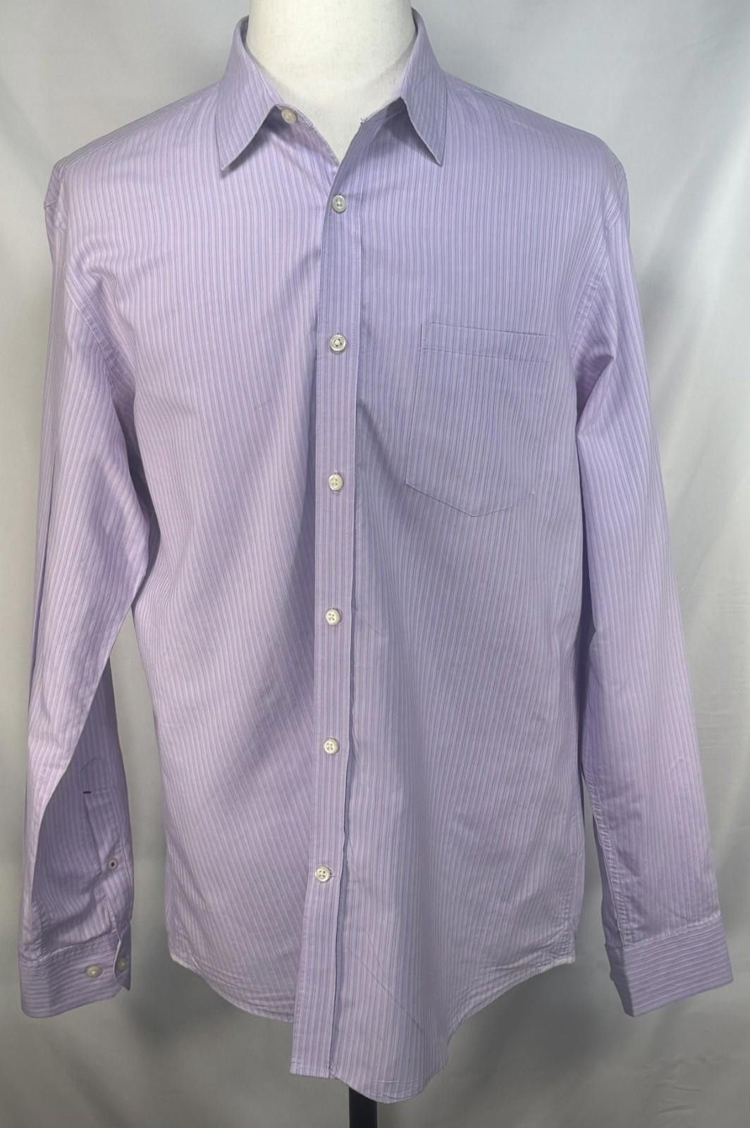 Banana Republic Banana Republic Soft Cotton Button Up Purple Mens L 16-16.5 Size US L / EU 52-54 / 3 - 1 Thumbnail