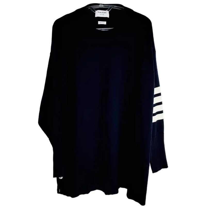 Thom Browne Thom Browne Black Wool Women's Sweater 0089 Size S / US 4 / IT 40 - 1 Thumbnail