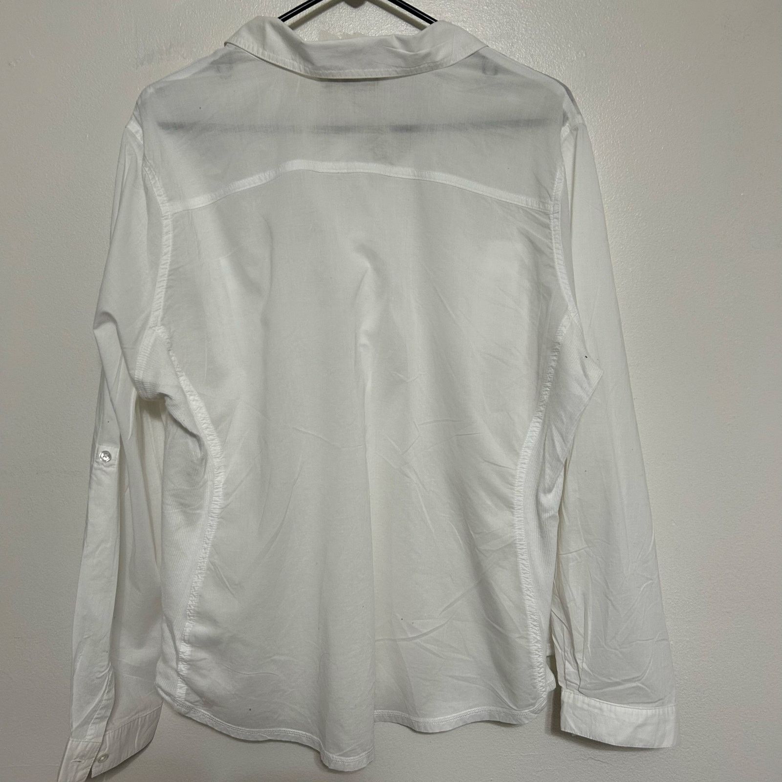Old Navy Old Navy White Sheer Button Down Shirt XXL Size XXL / US 16-18 / IT 52-54 - 2 Thumbnail