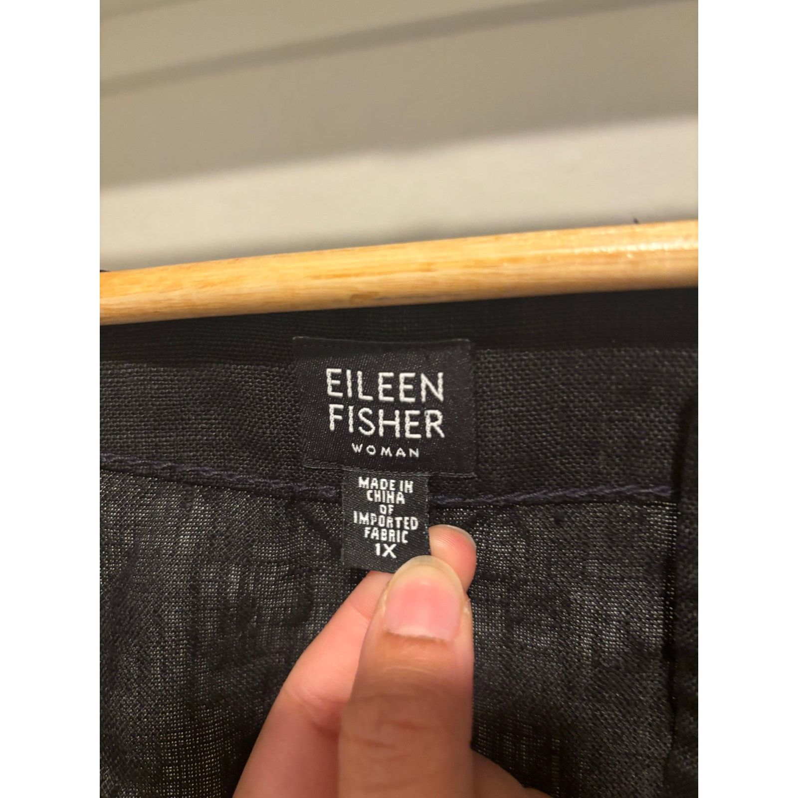 Eileen Fisher NWOT Eileen Fisher Irish linen black button down sz 1X Size XXL / US 16-18 / IT 52-54 - 5 Thumbnail