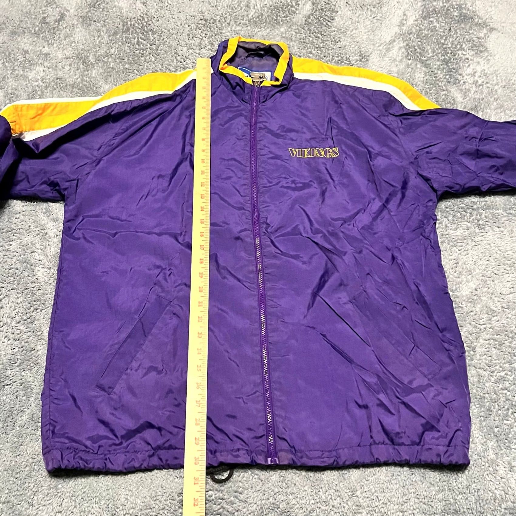 Starter VINTAGE Starter Minnesota Vikings Jacket Coat Stadium NFL Windbreaker Mens Large Purple Regular L Size US L / EU 52-54 / 3 - 5 Thumbnail