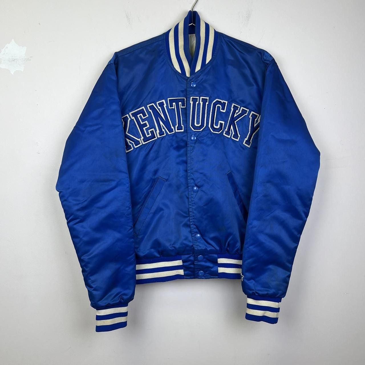 Starter × Vintage Vintage Kentucky Varsity Jacket - Royal Blue Satin Starter Size US M / EU 48-50 / 2 - 1 Thumbnail