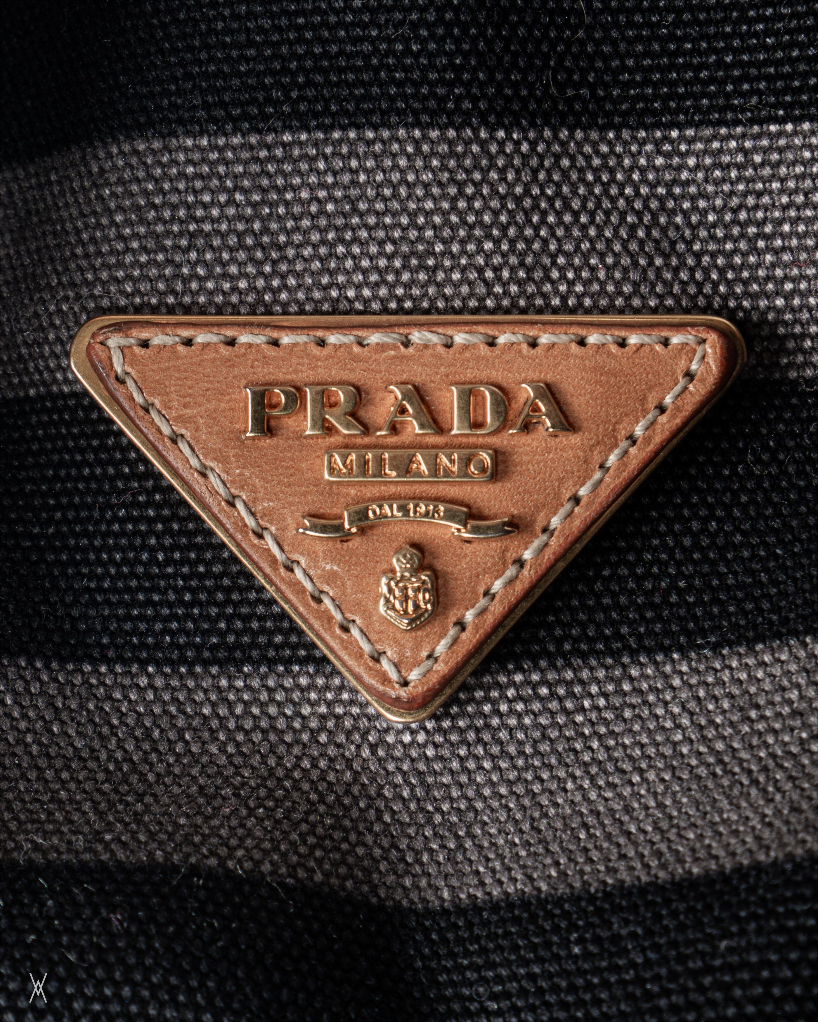 Prada Prada s/s 2011 Canapa Stripe Messenger Bag Size ONE SIZE - 4 Thumbnail