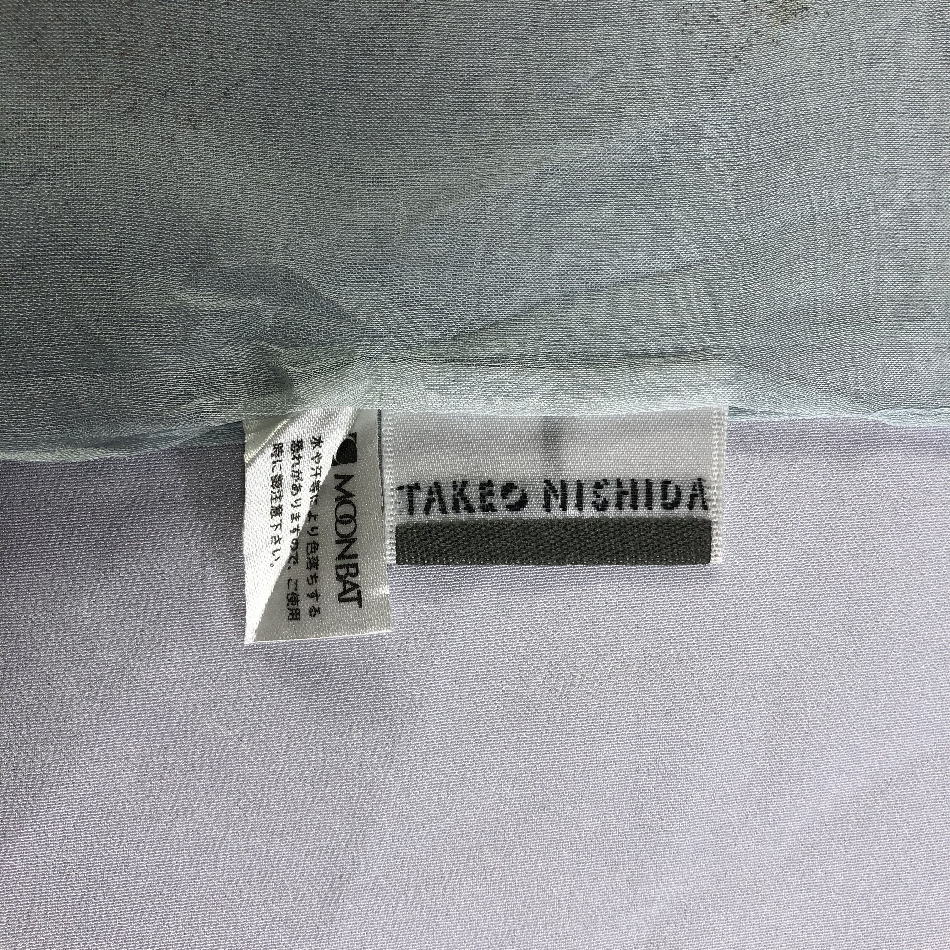 Vintage Vintage Takeo Nishida Silk Scarf Size ONE SIZE - 5 Thumbnail
