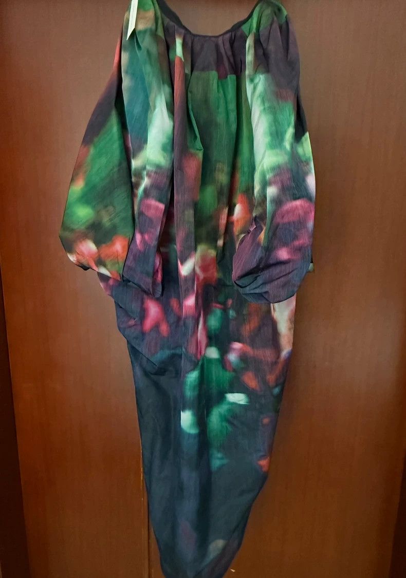 knee length dresses for ladies Layered viscose silk dress - Autumn-Winter Women main image 0