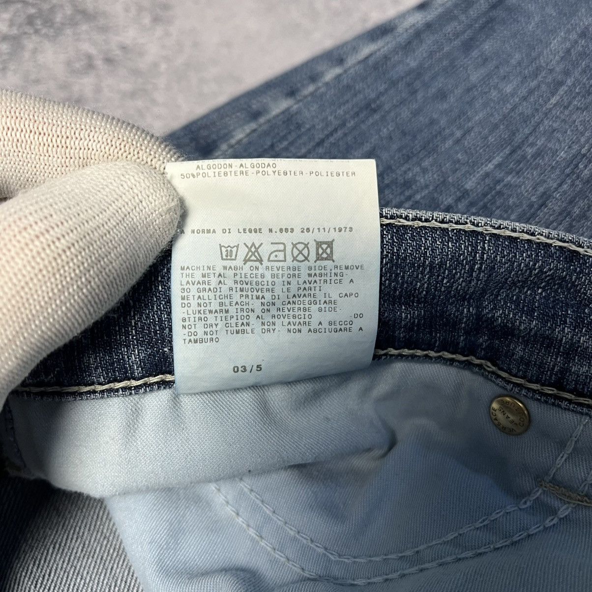 Versace Vintage Versace Jeans Couture Denim Jeans Luxury Designer Size 33" - 10 Thumbnail