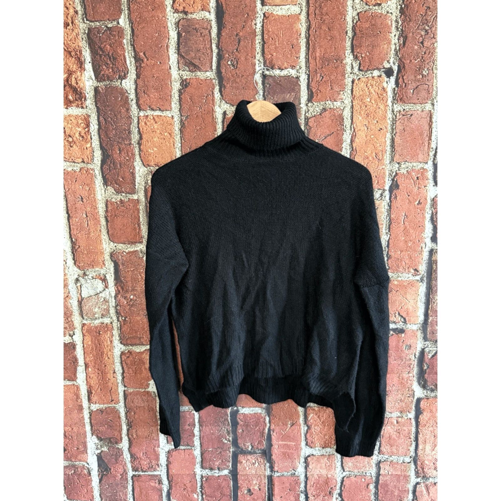 Zara Zara Knit Womens Black Long Sleeve Pullover Turtleneck Sweatshirt Size Medium Size M / US 6-8 / IT 42-44 - 2 Thumbnail