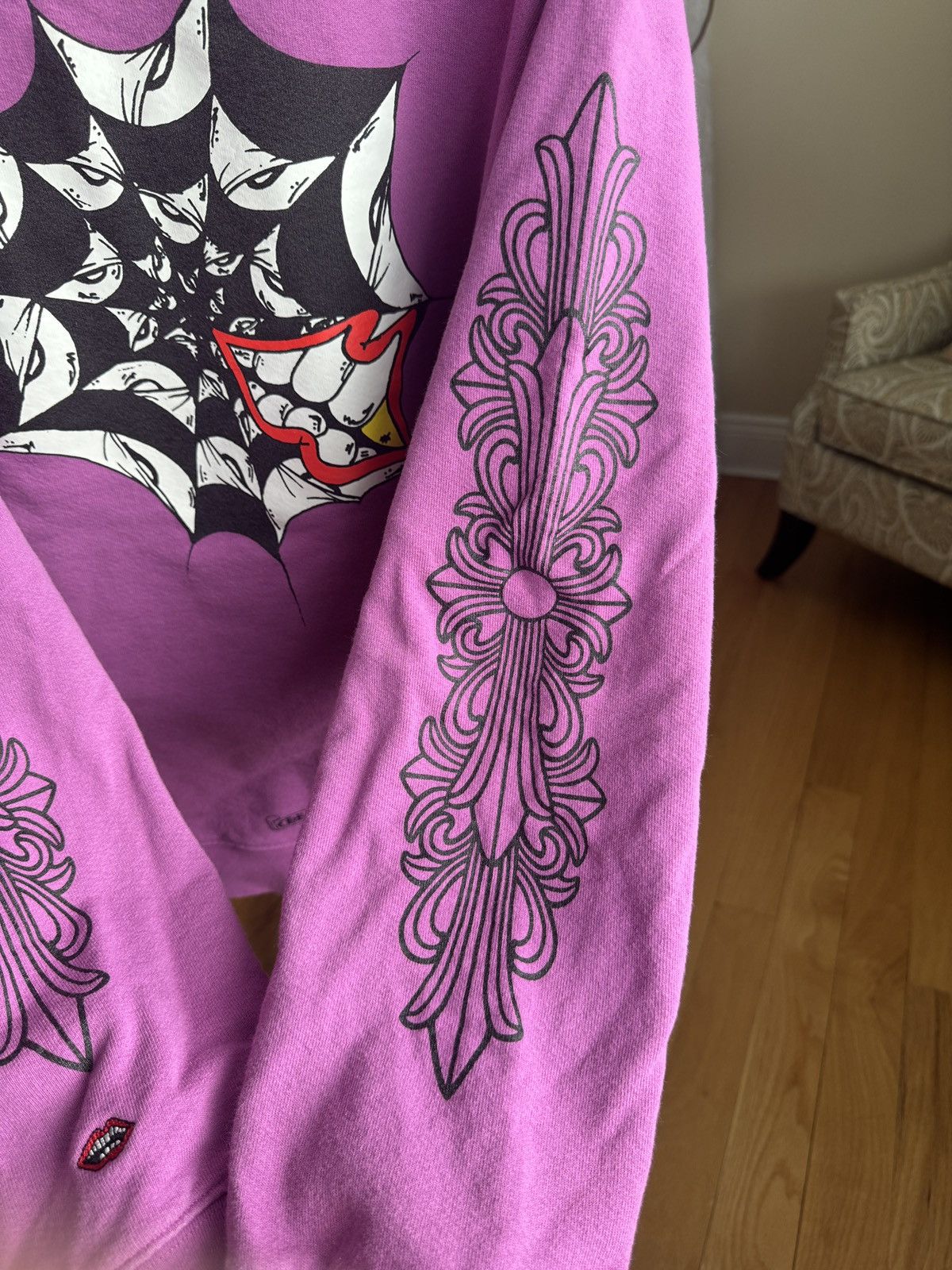 Chrome Hearts Chrome Hearts Matty Boy Web Hoodie 'Purple' Size US XXL / EU 58 / 5 - 11 Thumbnail