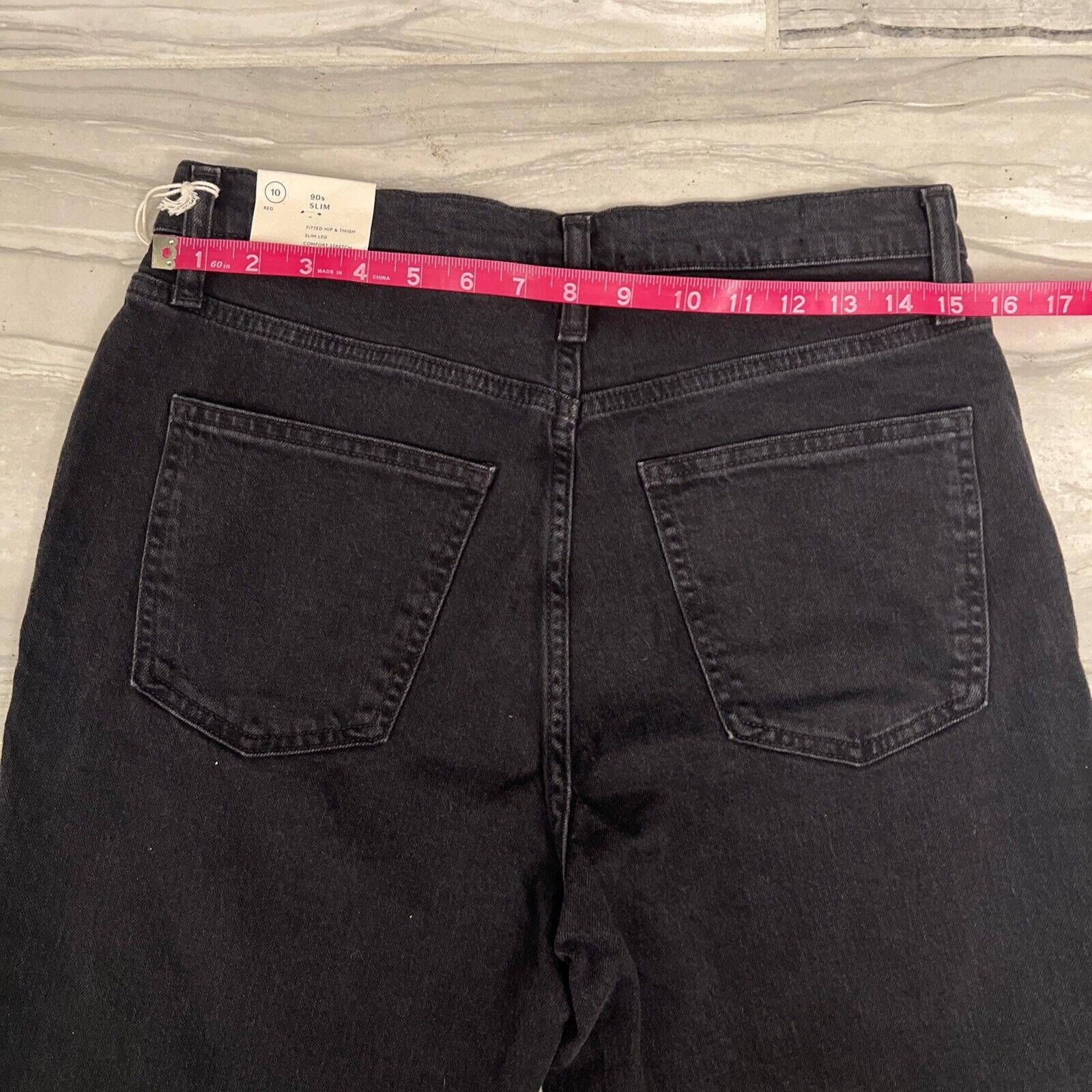 Designer Universal Thread Womens Black Denim High Rise Vintage Jeans Size 32" / US 10 / IT 46 - 7 Thumbnail