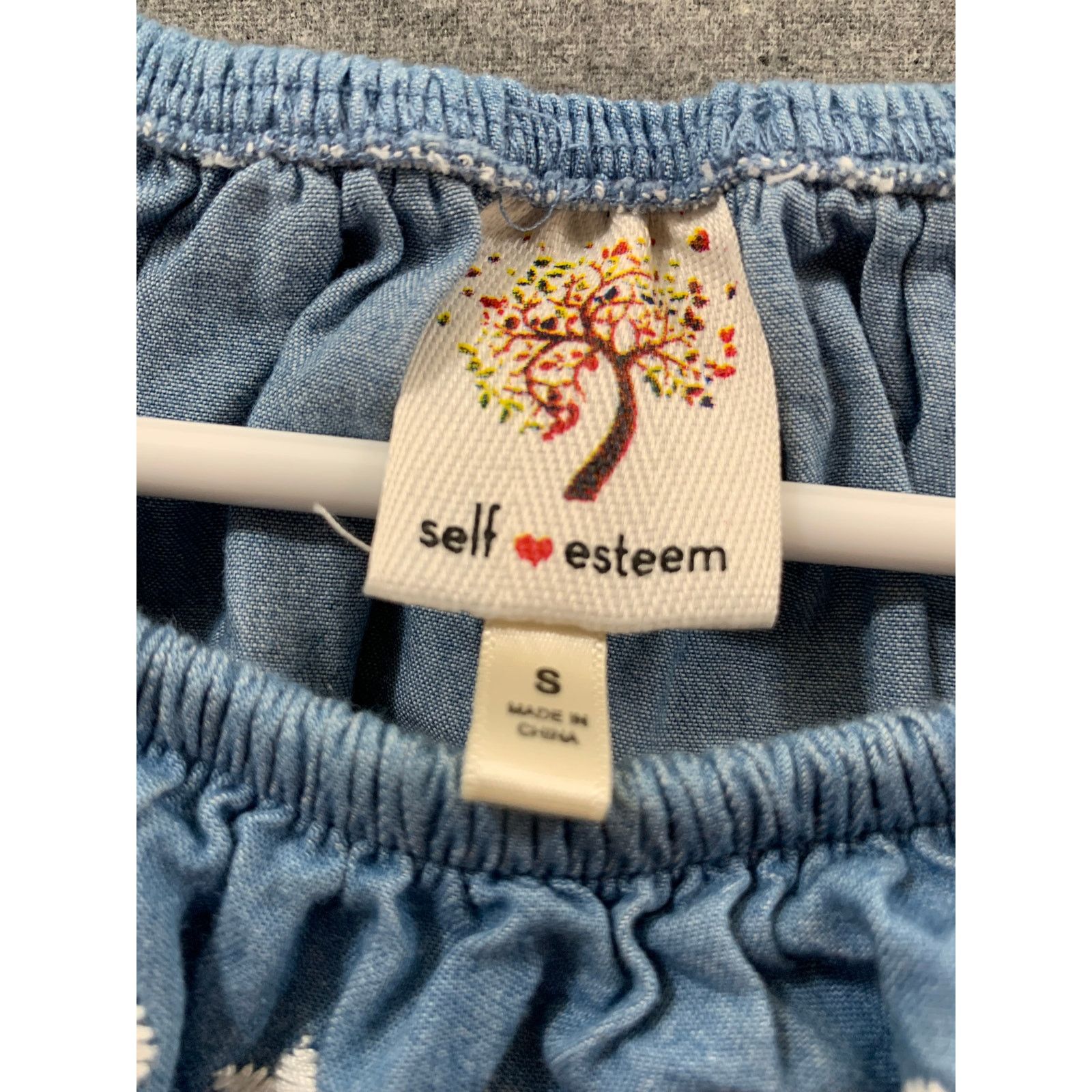 Other Self Esteem Kids Clothing Size S Blue Denim Shirts Tops Size XXS / US 00 / IT 34 - 3 Thumbnail