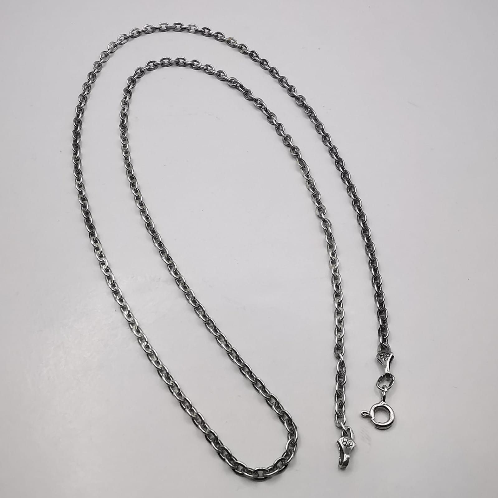 Sterling Silver Vintage Chain Necklece,925 Sterling Silver,Signed , 11,65g Size ONE SIZE - 7 Thumbnail