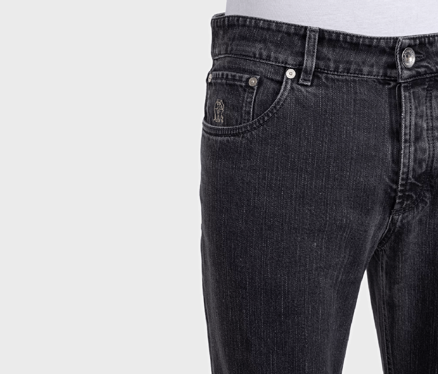 Brunello Cucinelli Brunello Cucinelli Black Straight Leg Jeans Men M Size US 33 - 4 Thumbnail