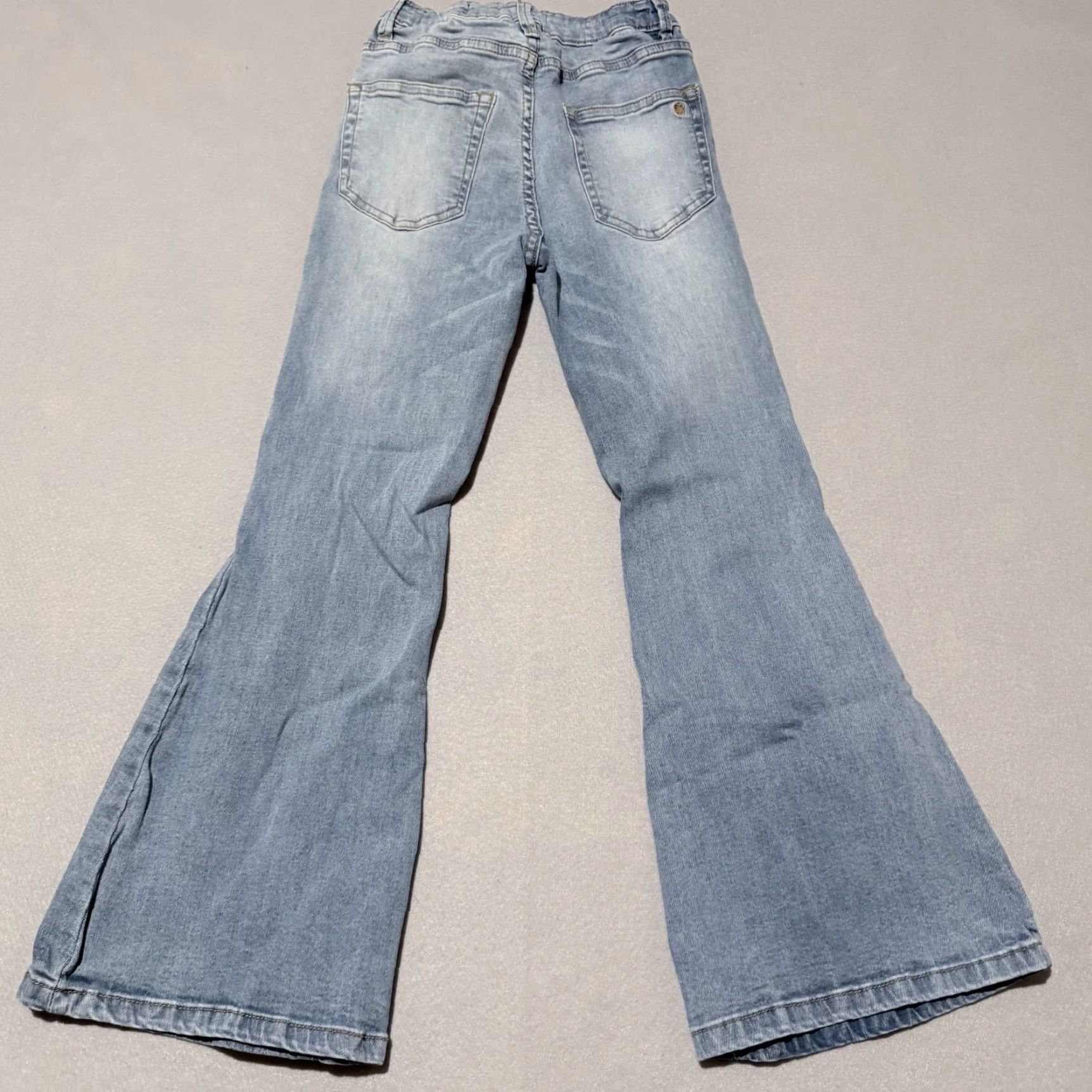 Jessica Simpson Jessica Simpson Lulu Ultra Flare Jeans Women's Light-Wash Denim Distressed - 10 Denim Blue Women Flared Jeans 10 Size 32" / US 10 / IT 46 - 5 Thumbnail
