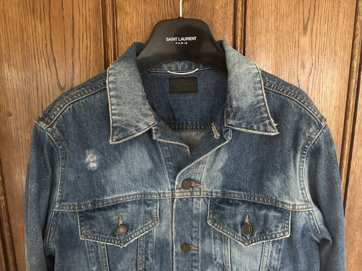 Saint Laurent Paris $1490 SS17 Saint Laurent Sweet Dreams studded denim jacket Size US L / EU 52-54 / 3 - 15 Thumbnail