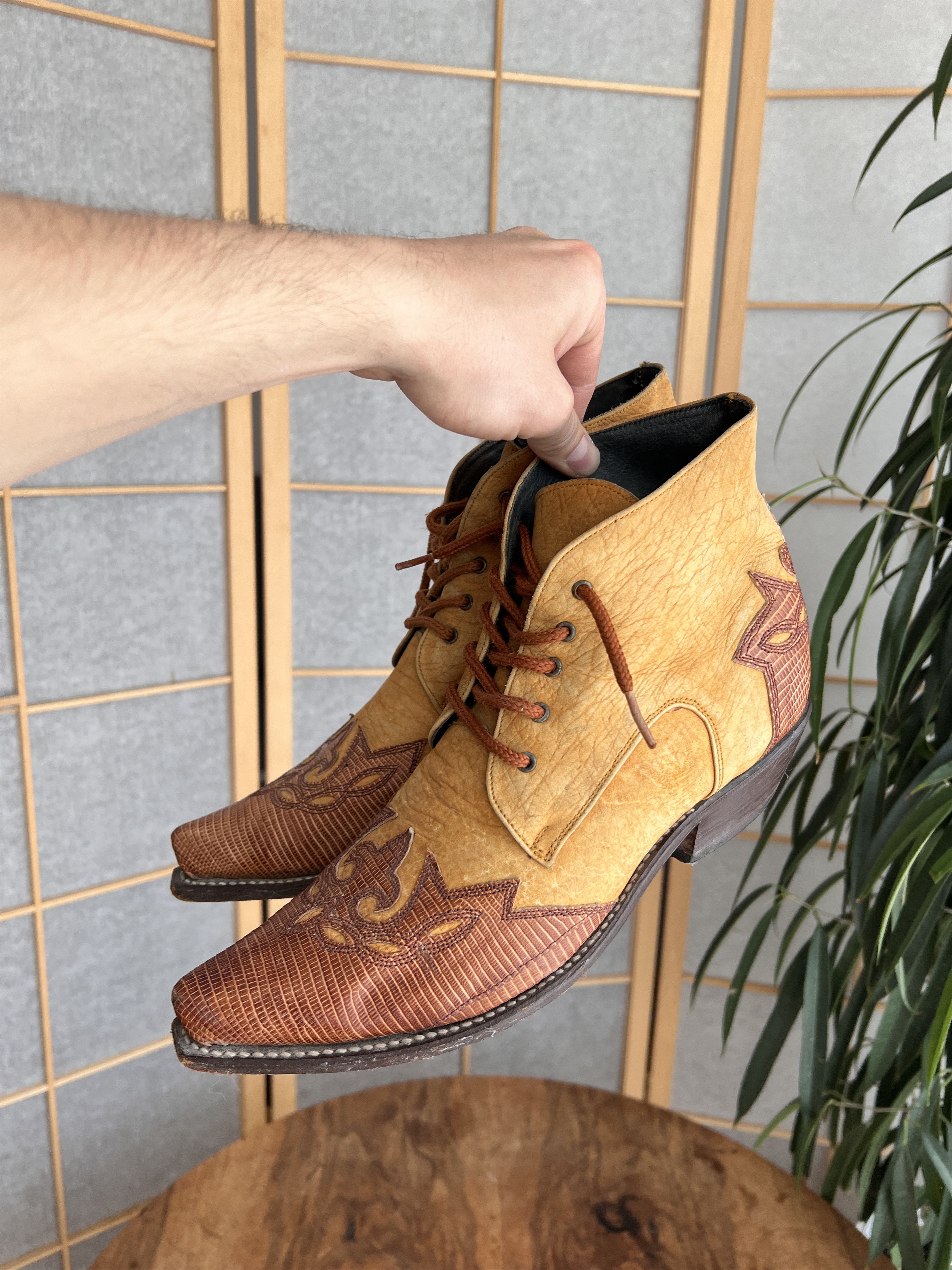 Vintage Vintage 2000s Cowboy western leather boots avant garde Size US 8.5 / EU 41-42 - 6 Thumbnail
