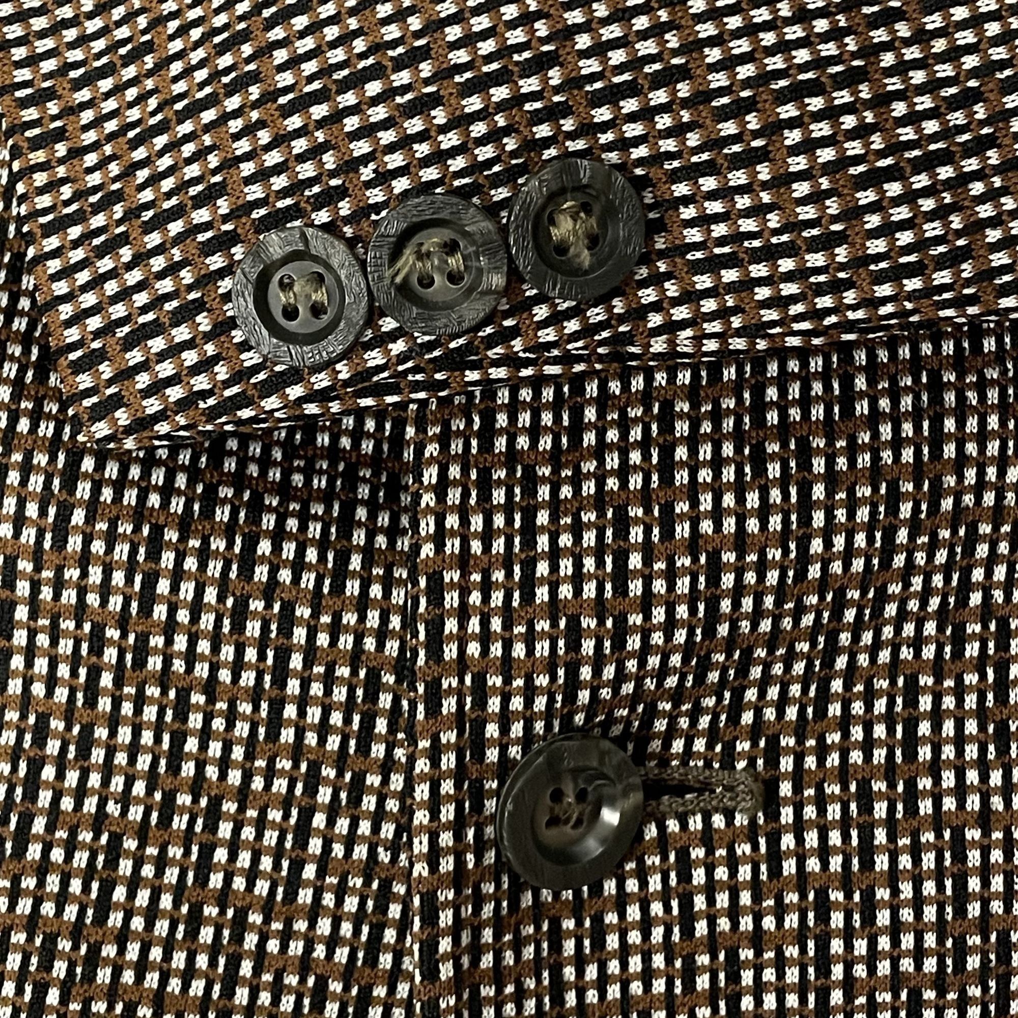 Other Vtg Town & Campus Textured GRID Static Disco Sport Coat Size 38L - 5 Thumbnail