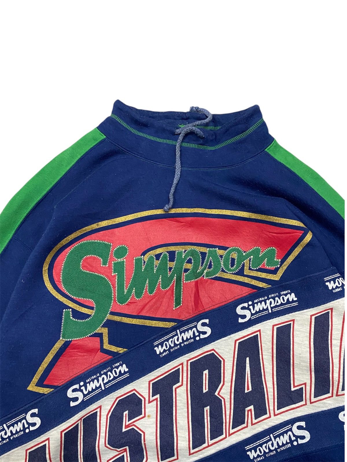 Vintage Rare Simpson Sports Australia Vtg 90s Mock Neck Size US M / EU 48-50 / 2 - 3 Thumbnail