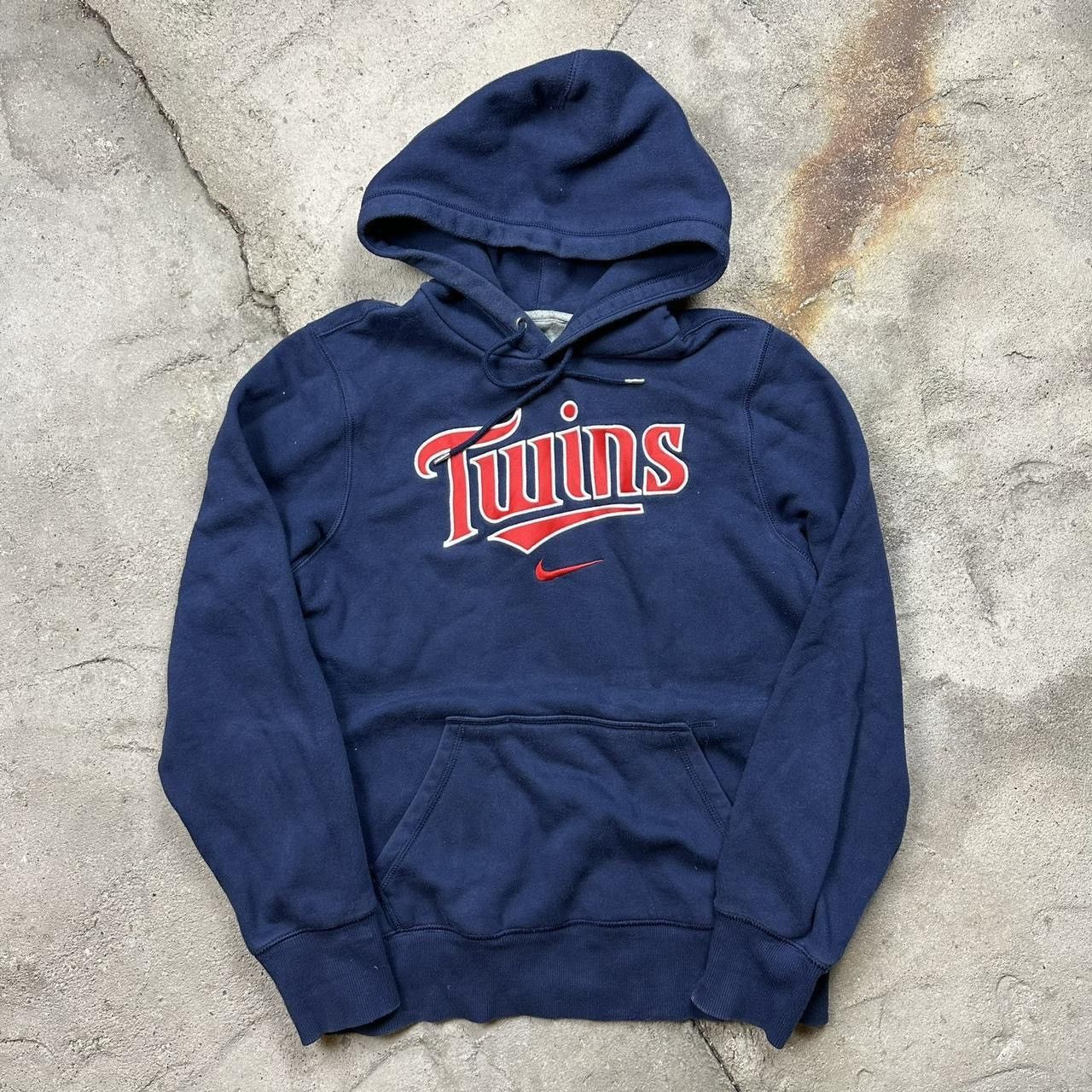 Japanese Brand × Nike × Vintage Vintage Nike Central swoosh Twins Hoodie Size US S / EU 44-46 / 1 - 1 Thumbnail