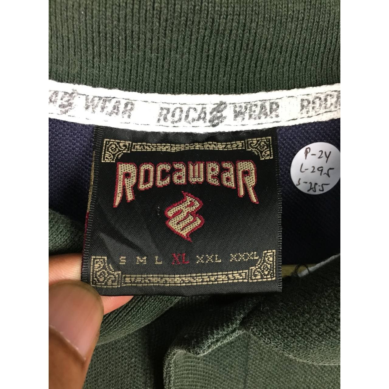 Rap Tees × Rocawear Rocawear Stripe Panel 90s Hip Hop Classic Longsleeve PoloTee Size US XL / EU 56 / 4 - 14 Thumbnail