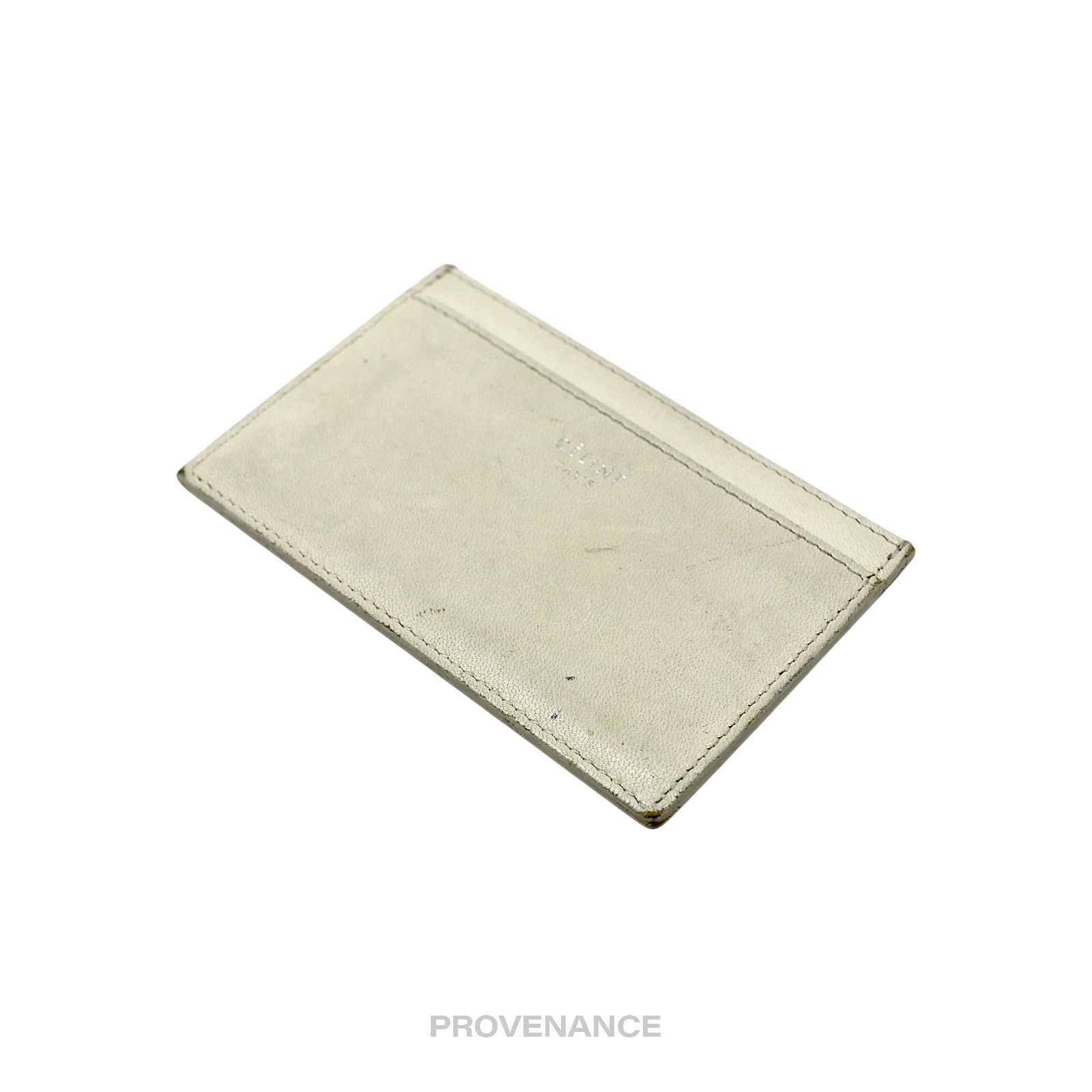 Celine 🔴 Celine Logo Card Holder Wallet - Two-Tone Cream Fuchsia Size ONE SIZE - 3 Thumbnail
