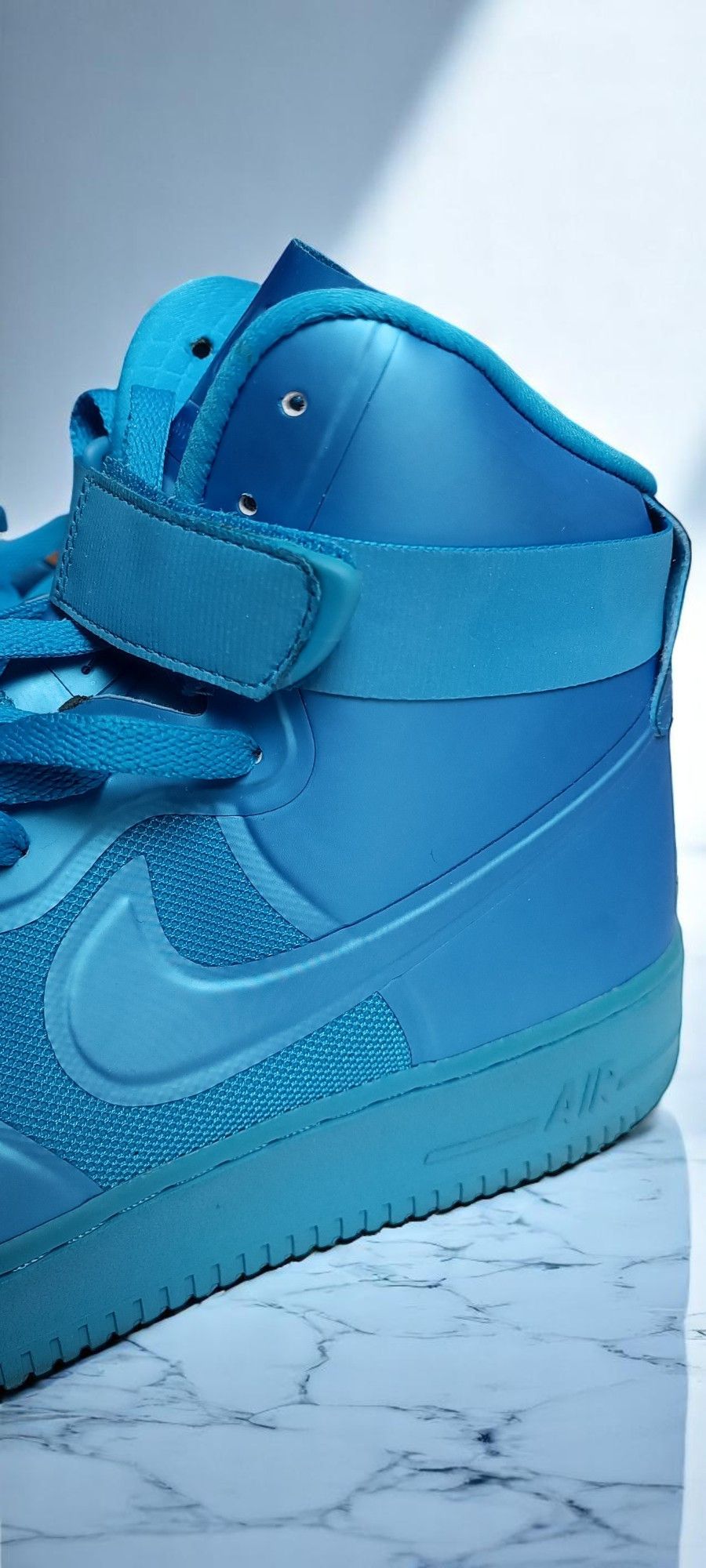 Nike NIKE AIR FORCE 1 HI HYPERFUSE PRM 'BLUE GLOW' DS (2011) Size US 10 / EU 43 - 22 Thumbnail