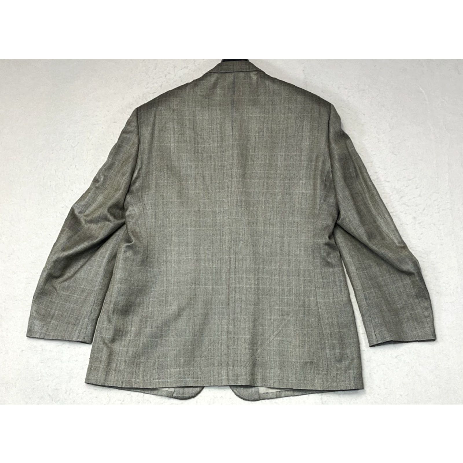 Pronto Uomo Pronto Uomo Blazer Mens 46R Silk Brown Gold Pinstripe Sport Coat Jacket Two-Button 2 Piece Size 46R - 2 Thumbnail