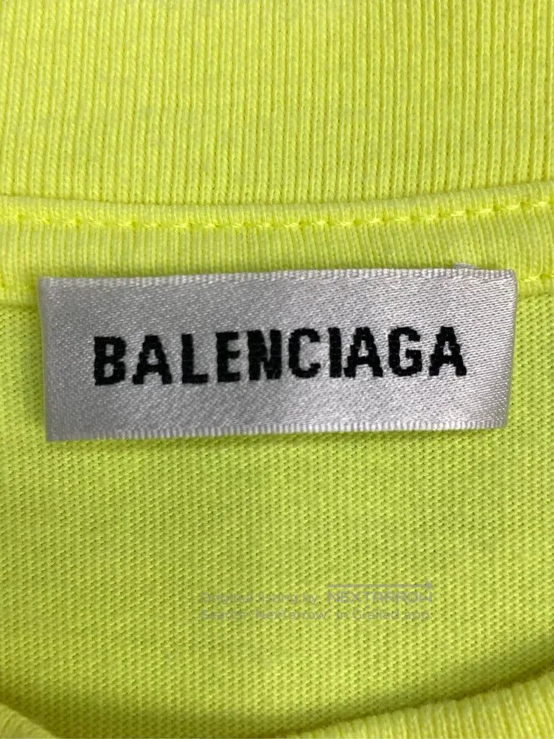Balenciaga Balenciaga Fluorescent Green Coke Short Sleeve Tee, Size S Size US S / EU 44-46 / 1 - 4 Thumbnail