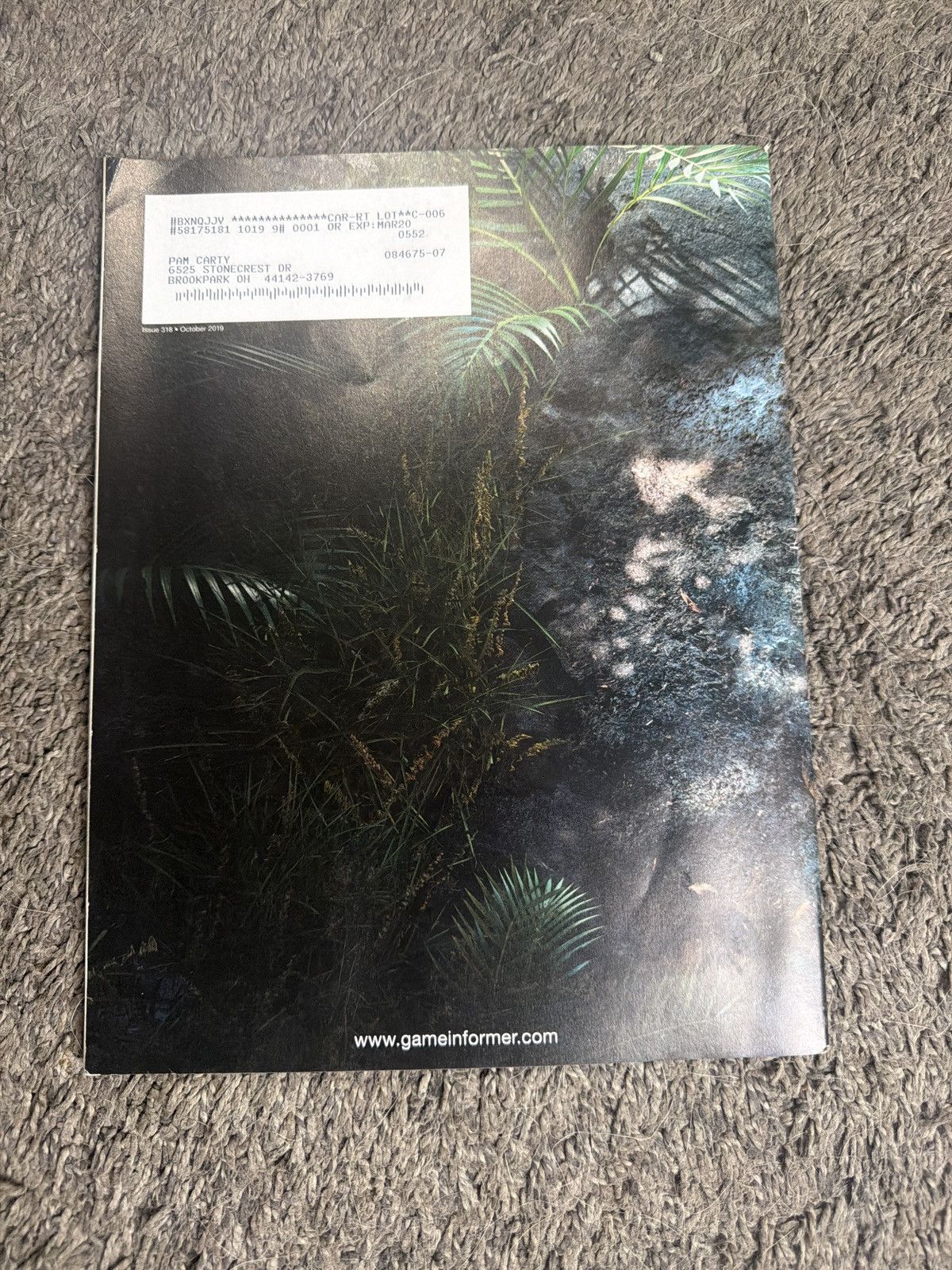 Hypebeast 2019 Game Informer Volume XXIX Number 10 Issue 318 Size ONE SIZE - 2 Thumbnail