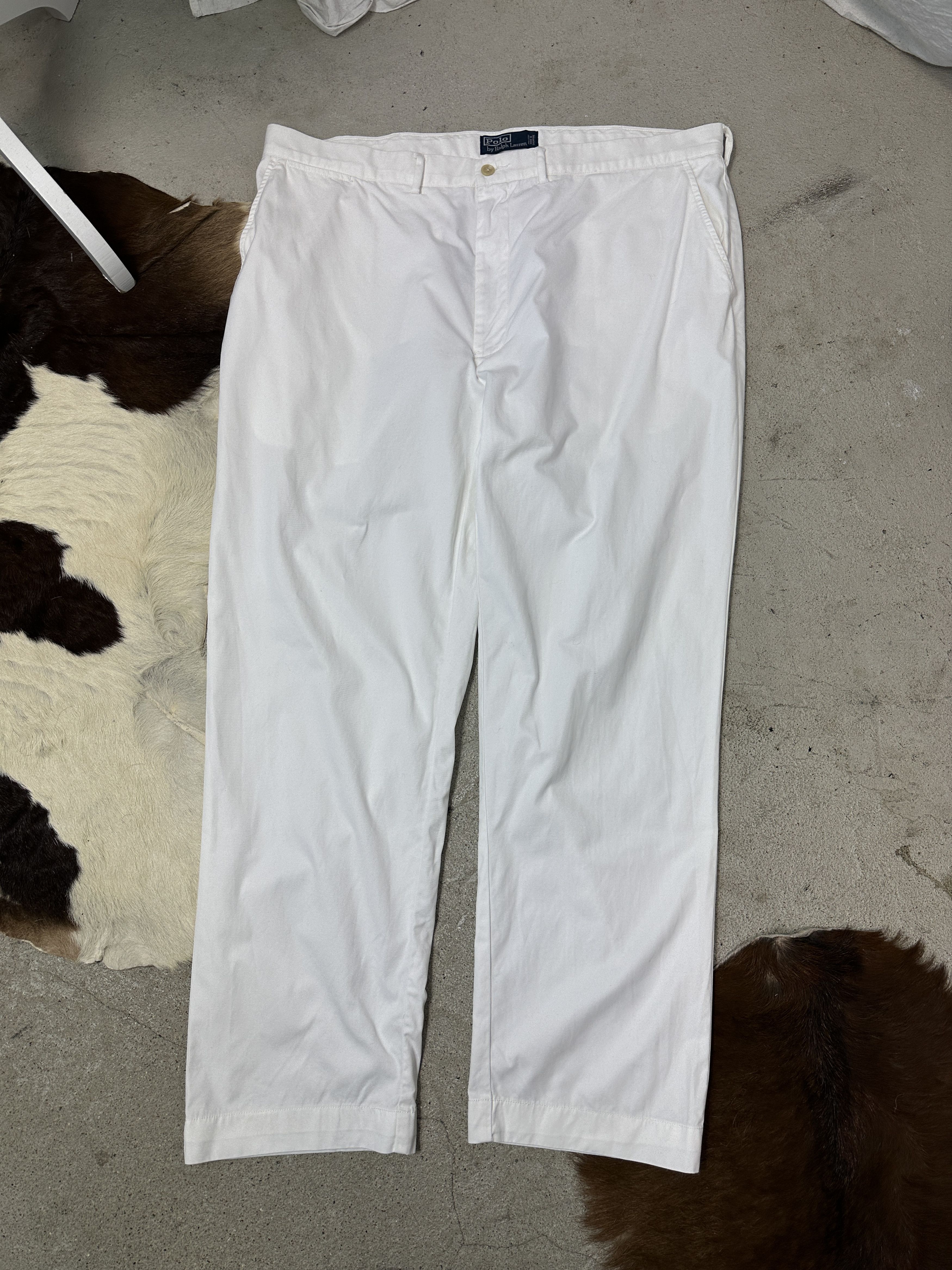 Polo Ralph Lauren Vintage Old Money Polo Ralph Lauren White Pants Y2K Size US 40 / EU 56 - 1 Thumbnail